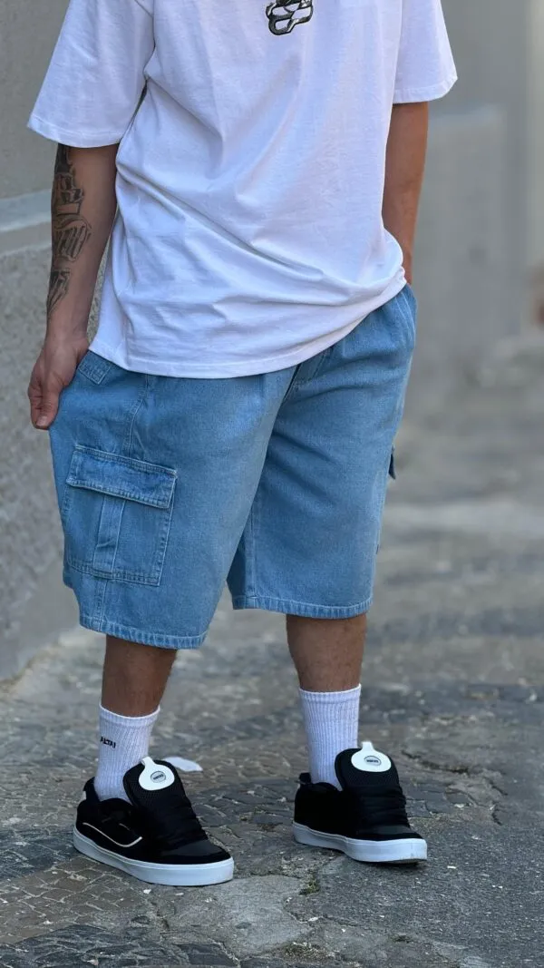 Bermuda Cargo Loko Jeans Claro - Image 2