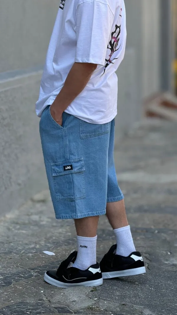 Bermuda Cargo Loko Jeans Claro - Image 3