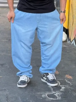 CALÇA BAGGY LOKO JEANS CLARO