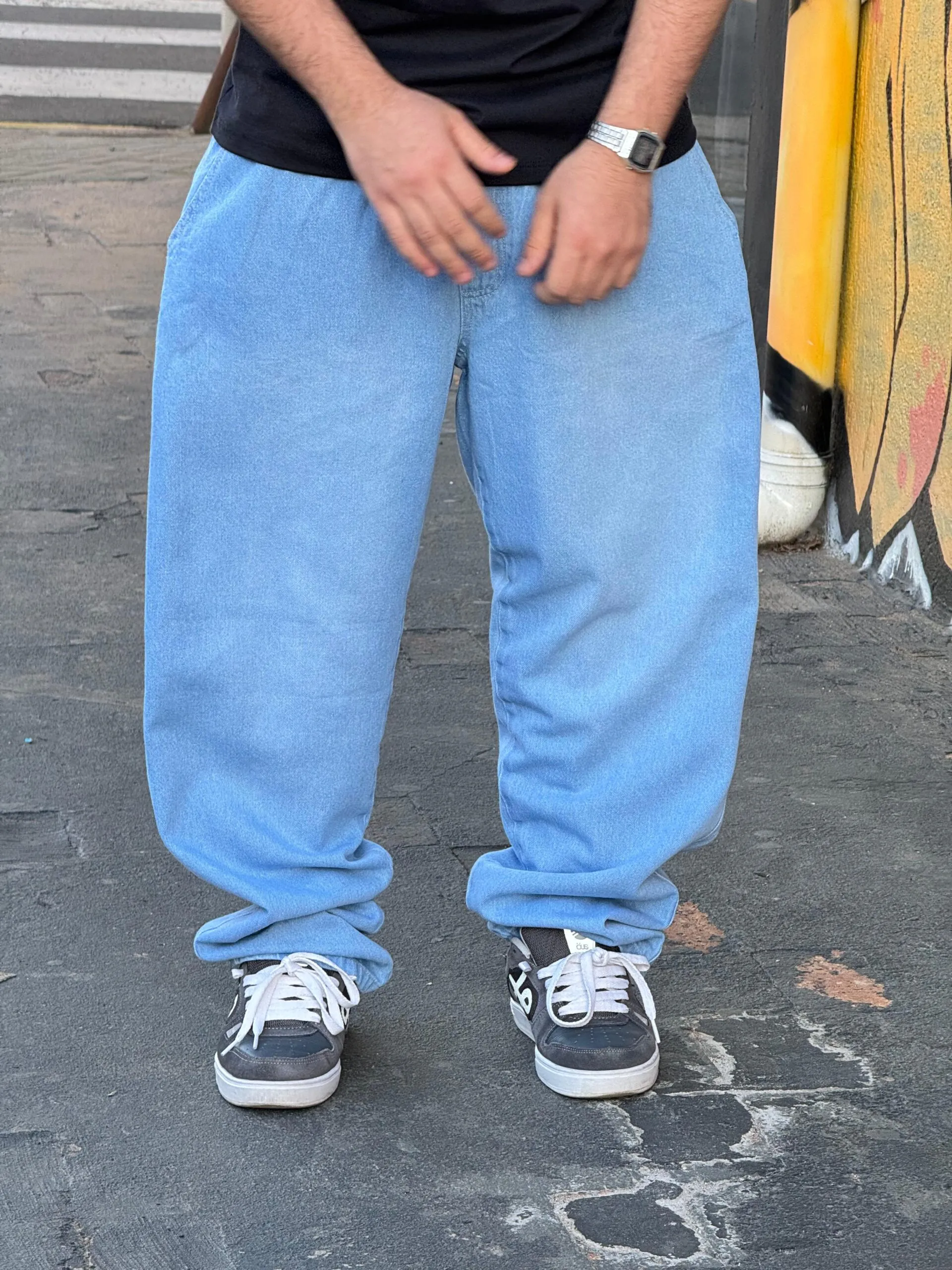 CALÇA BAGGY LOKO JEANS CLARO - Imagem 3