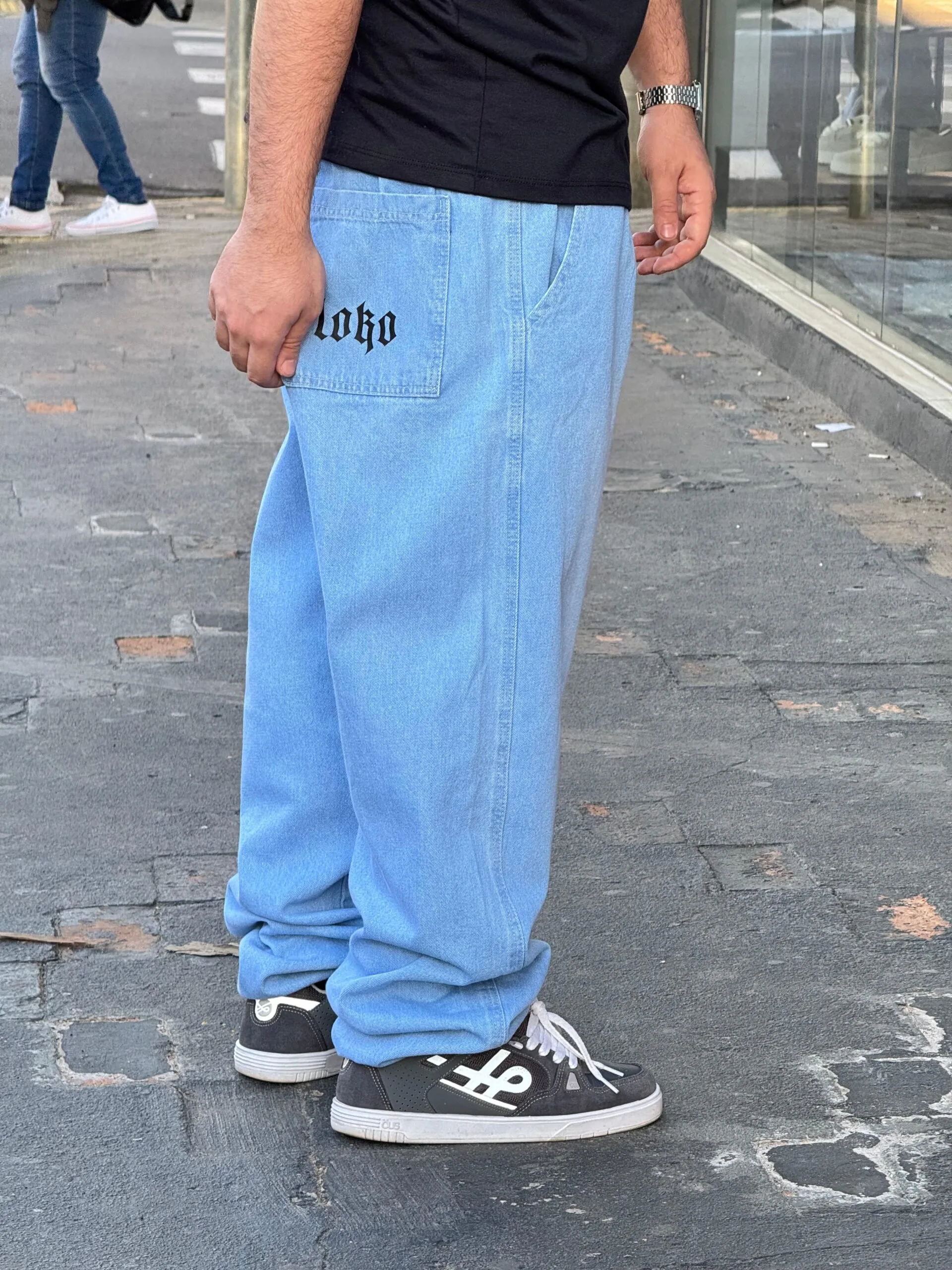 CALÇA BAGGY LOKO JEANS CLARO - Imagem 4