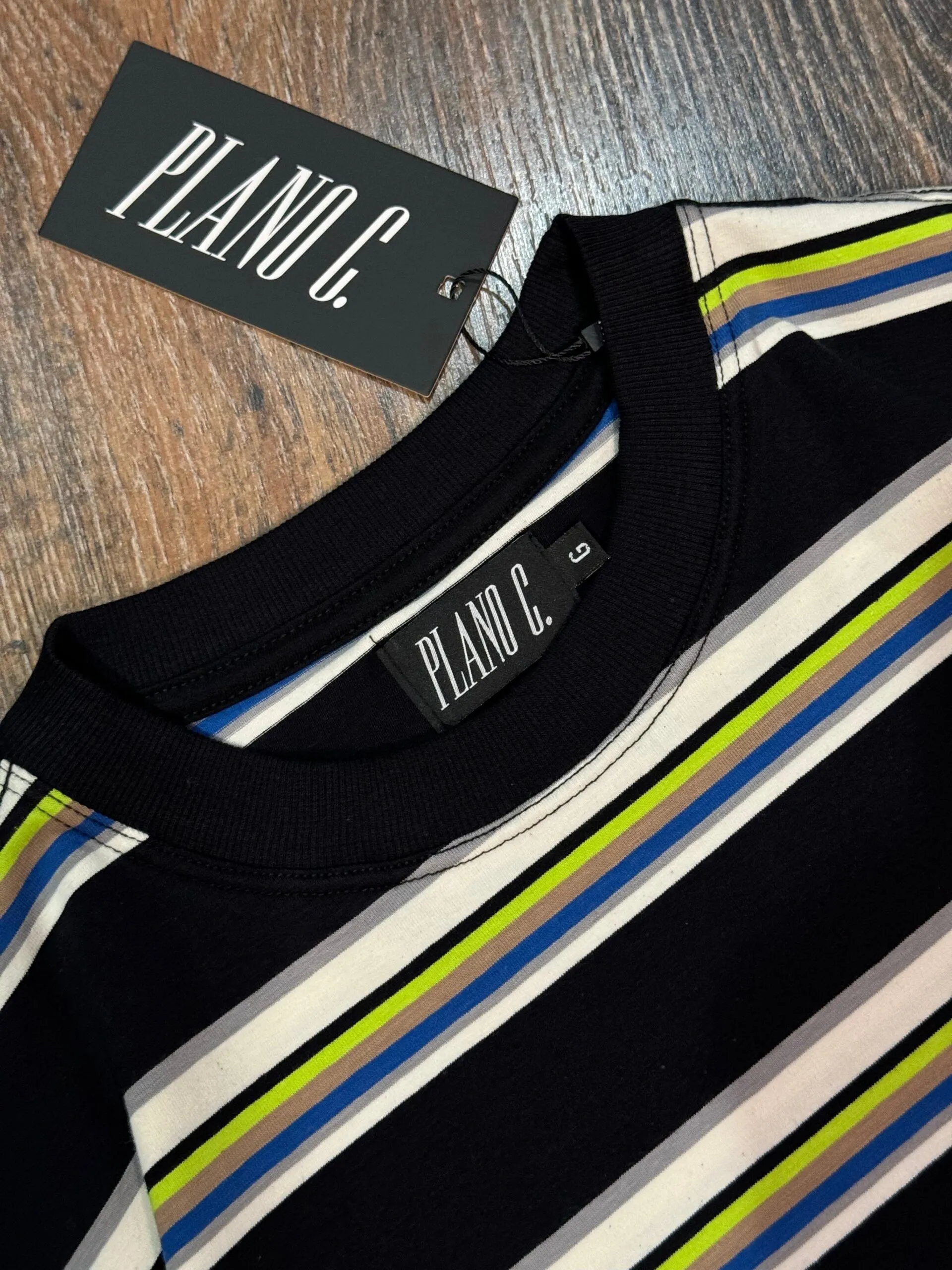 Camiseta Plano C. Listrada Mini Logo - Imagem 3