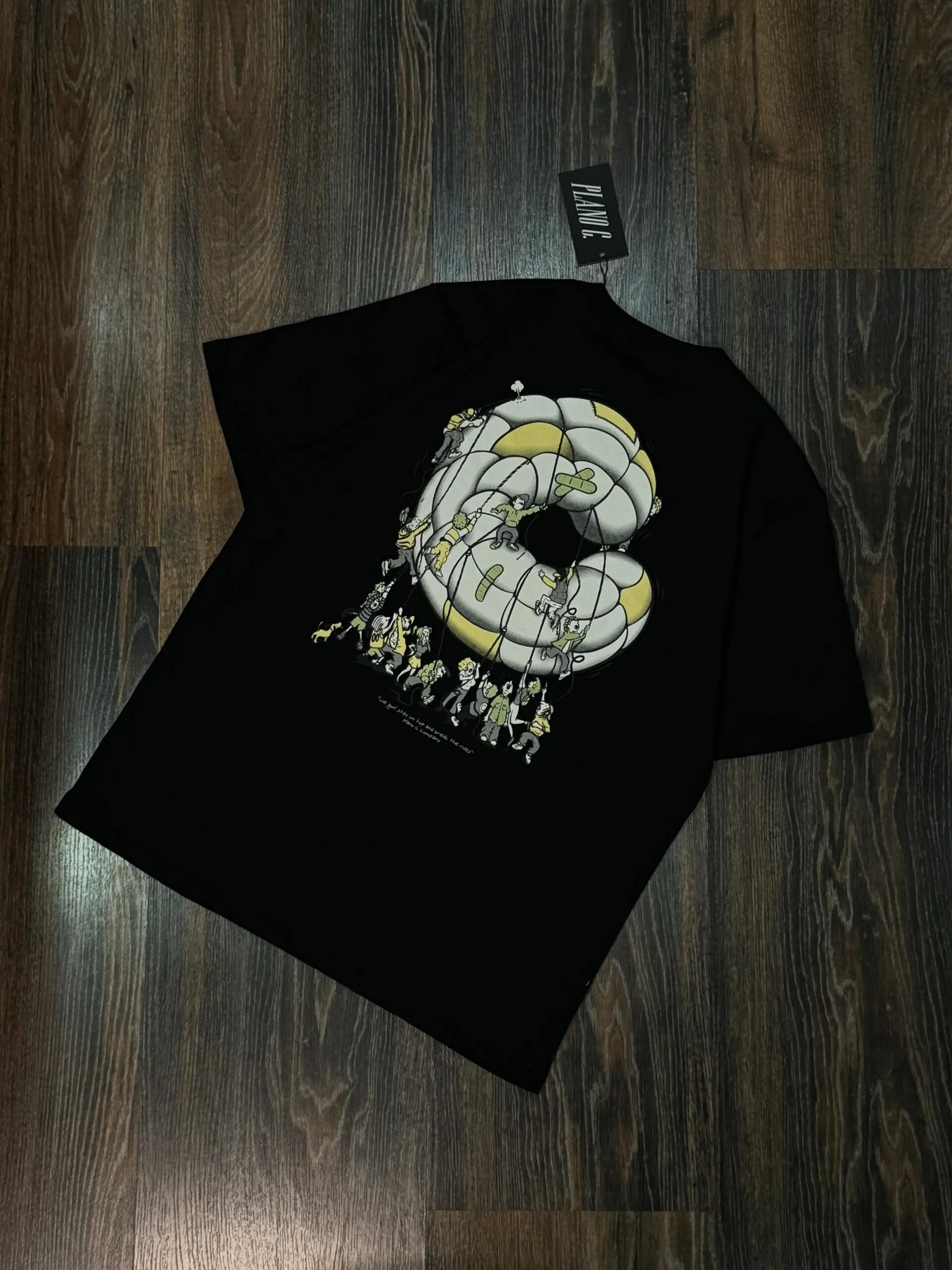 Camiseta Plano C. Balloon Preto
