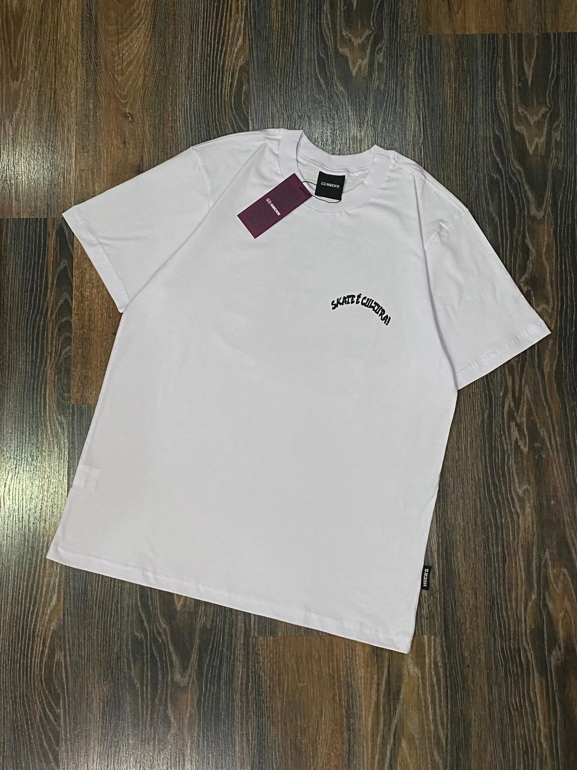 Camiseta Hocks Skate É Cultura Branca - Imagem 3