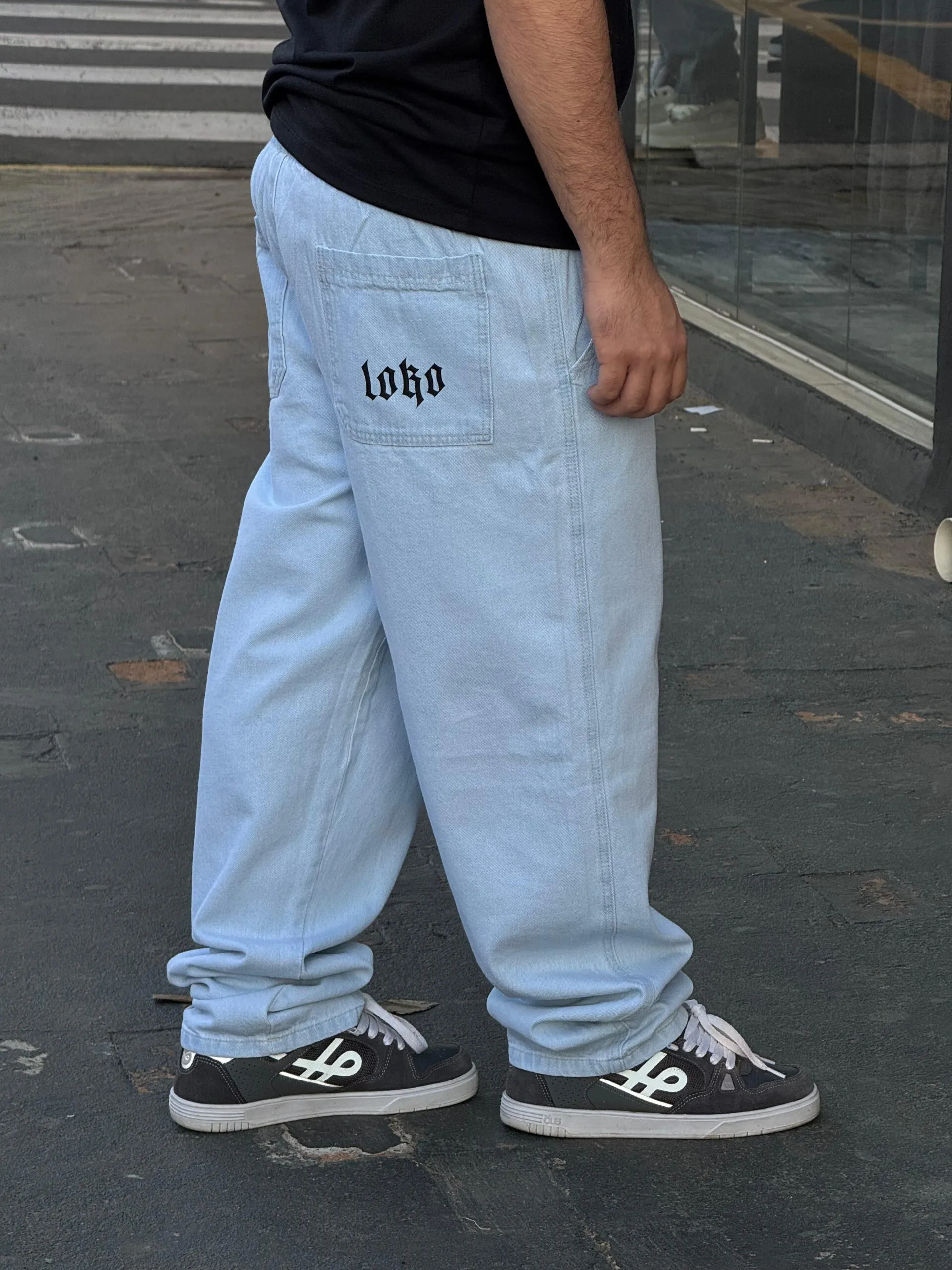 Calça Baggy Loko Jeans Cristal