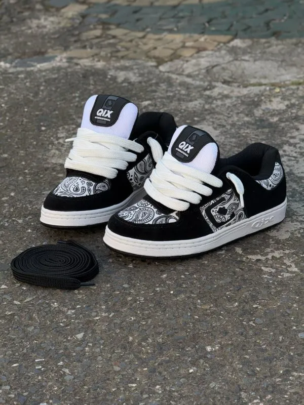 Tenis Qix 90S OG Branco Preto - Imagem 2