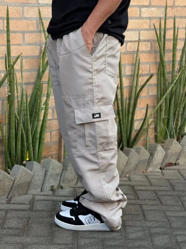 Calça Cargo Loko Tactel Areia - Imagem 5