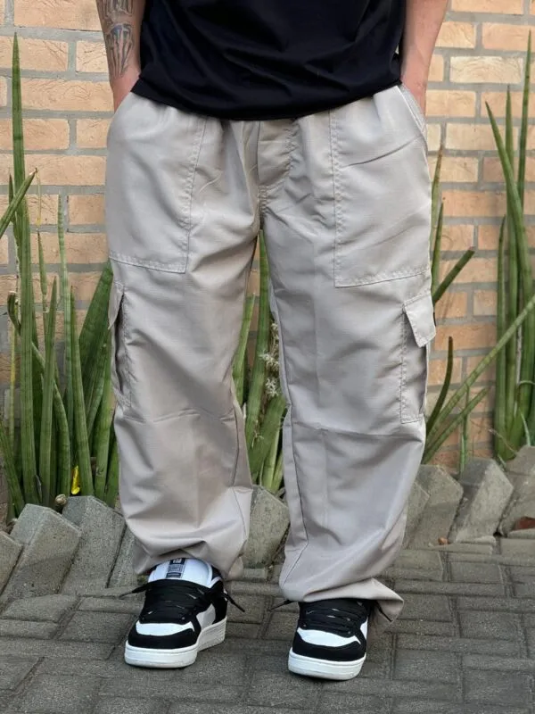 Calça Cargo Loko Tactel Areia - Imagem 7