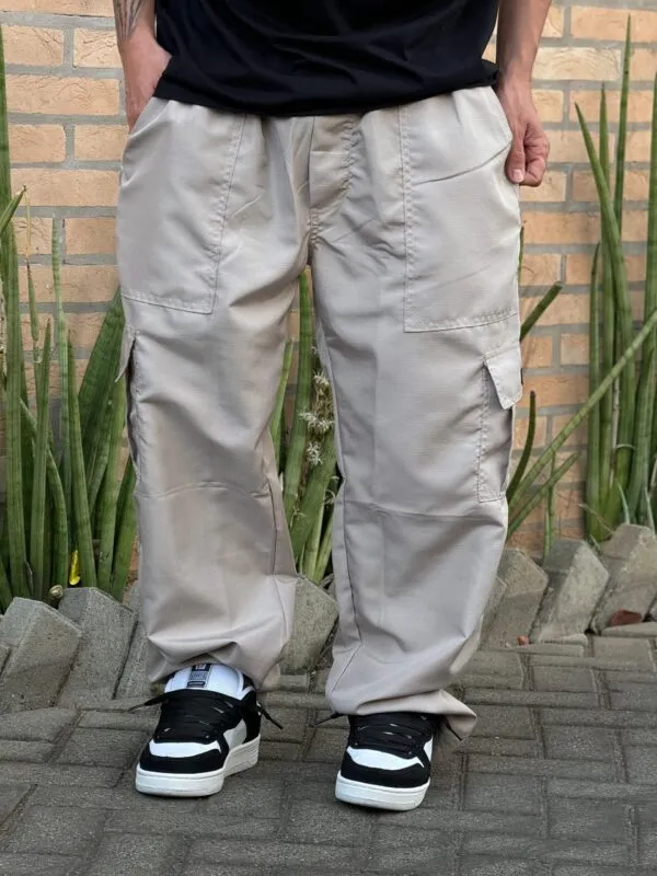 Calça Cargo Loko Tactel Areia - Imagem 6
