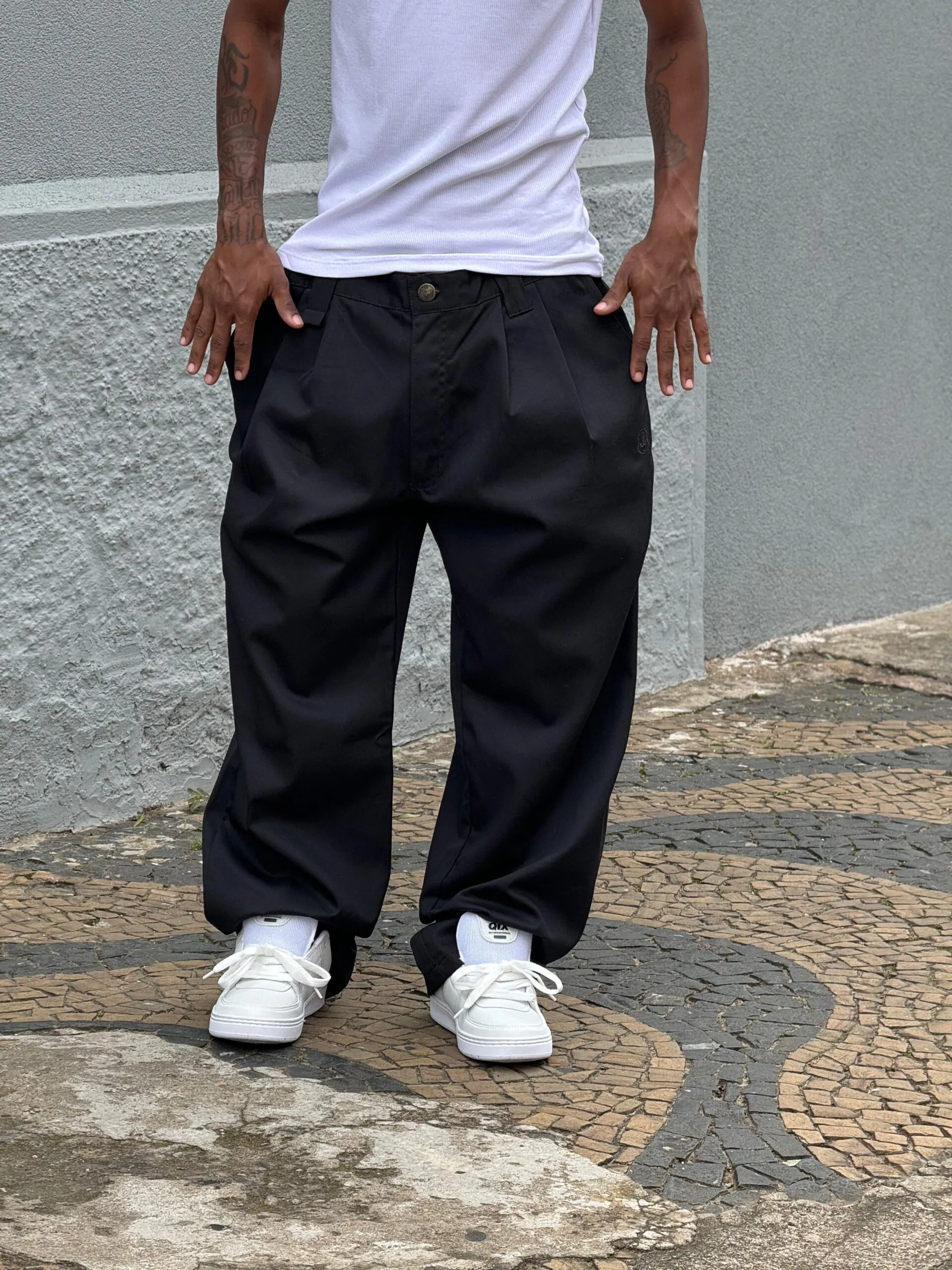 CALÇA CHINO TUPODE PRETA - Imagem 7