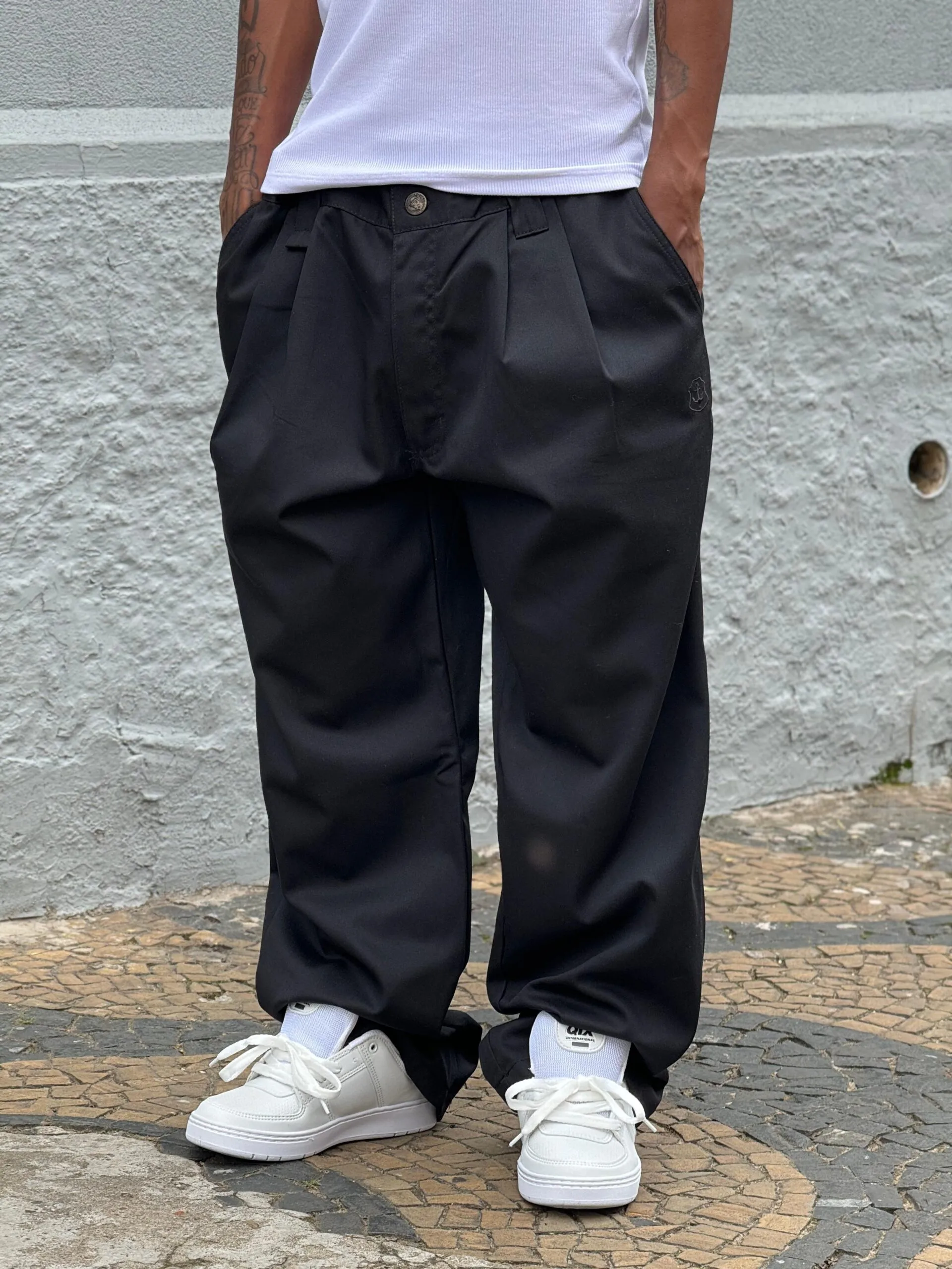 CALÇA CHINO TUPODE PRETA - Imagem 8