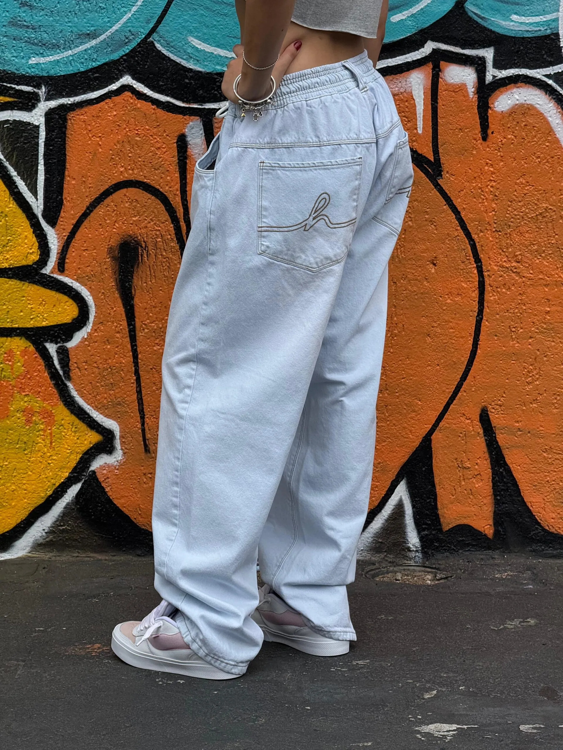 Calça Jeans Claro Hocks Big - Imagem 8