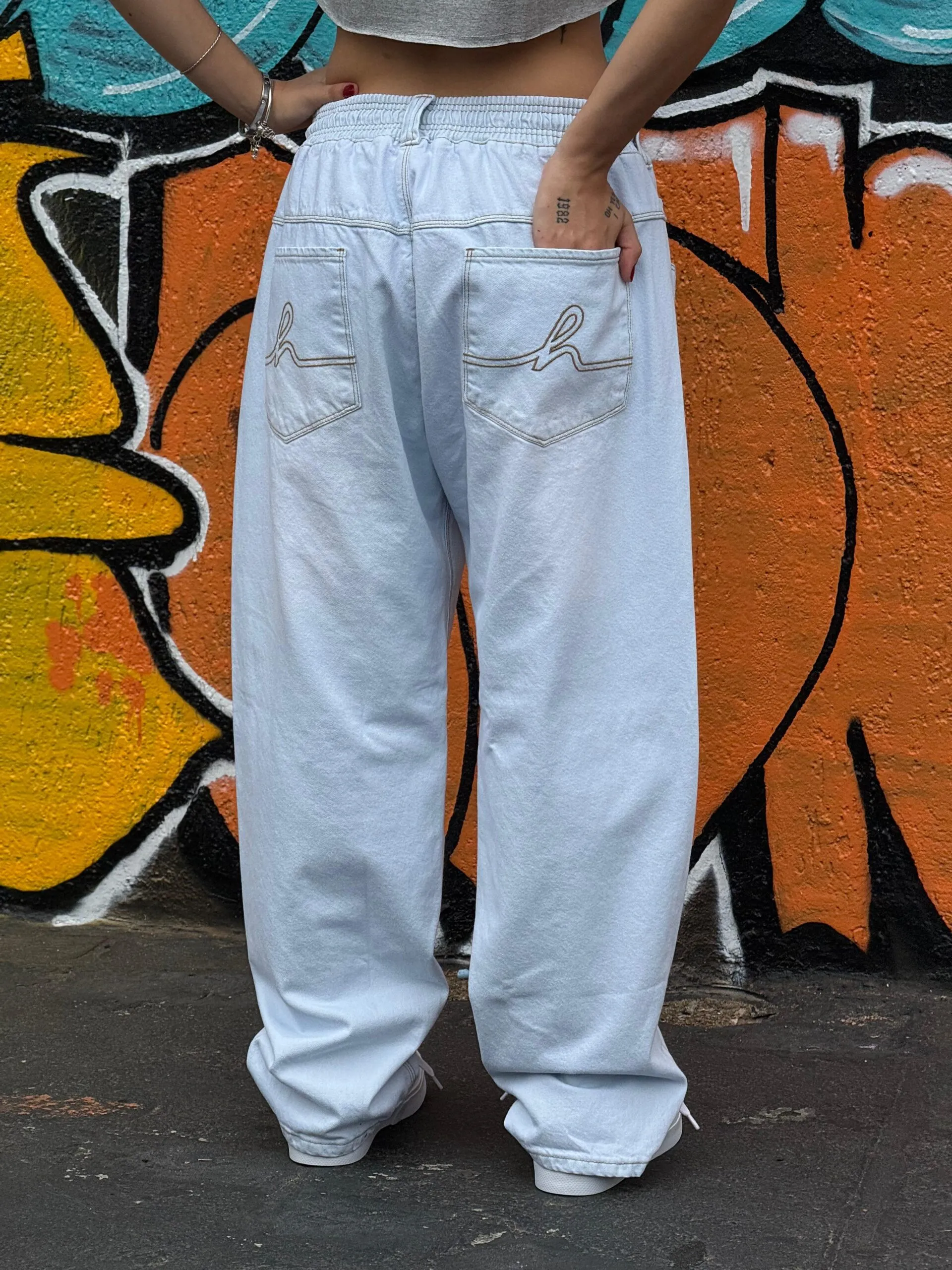 Calça Jeans Claro Hocks Big - Imagem 6