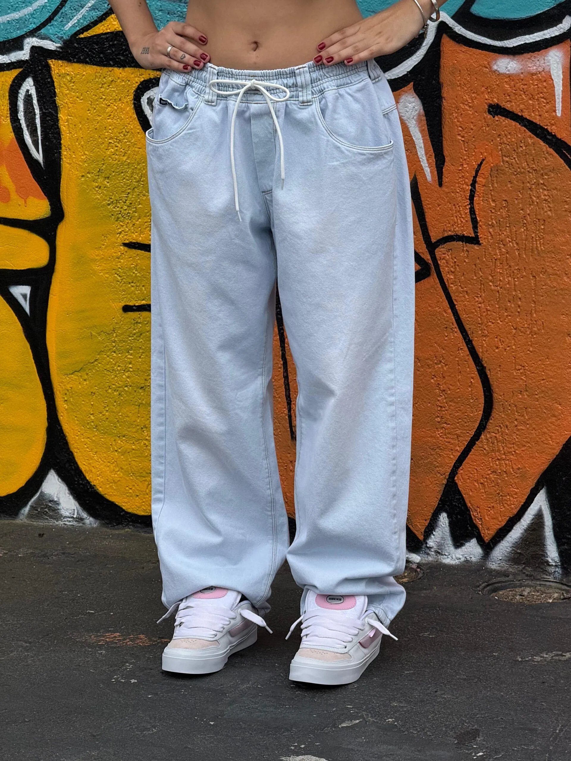 Calça Jeans Claro Hocks Big - Imagem 9