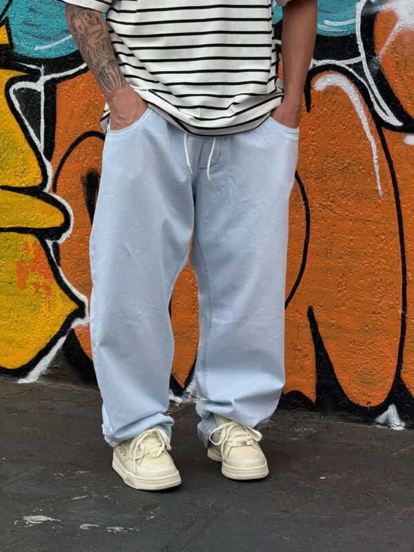 Calça Jeans Claro Hocks Big - Imagem 4