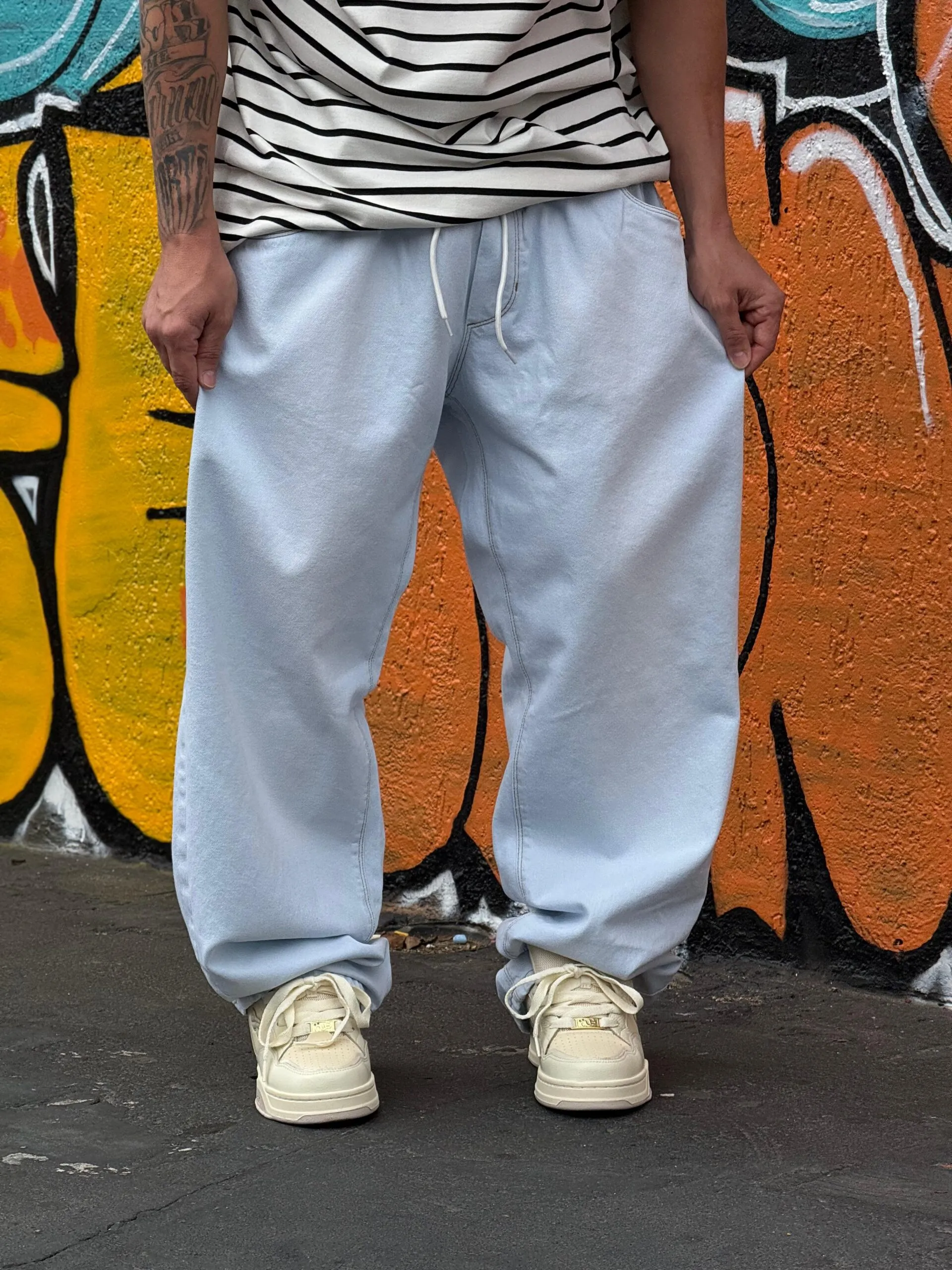 Calça Jeans Claro Hocks Big - Imagem 3