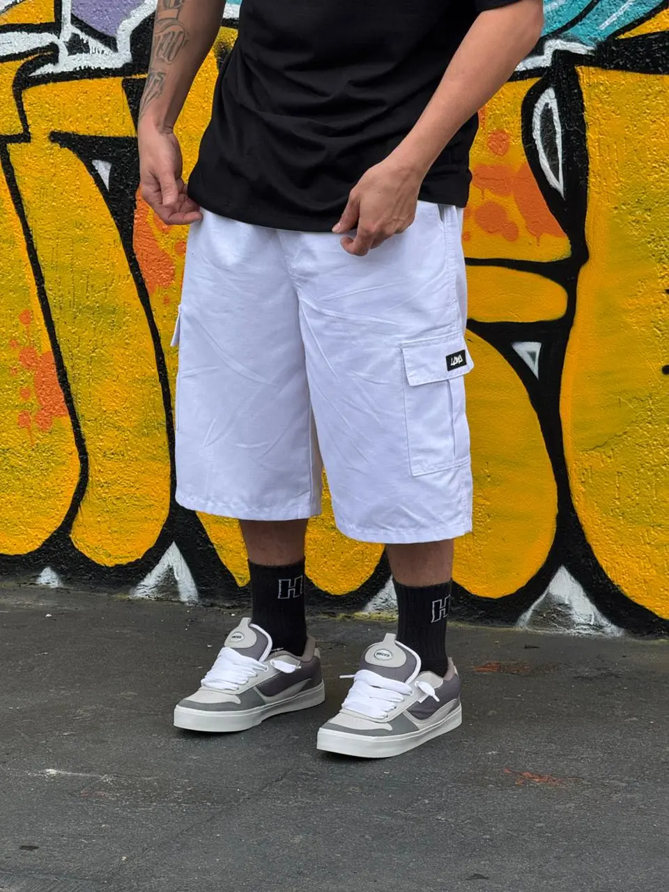 BERMUDA CARGO LOKO BRANCA - Imagem 3