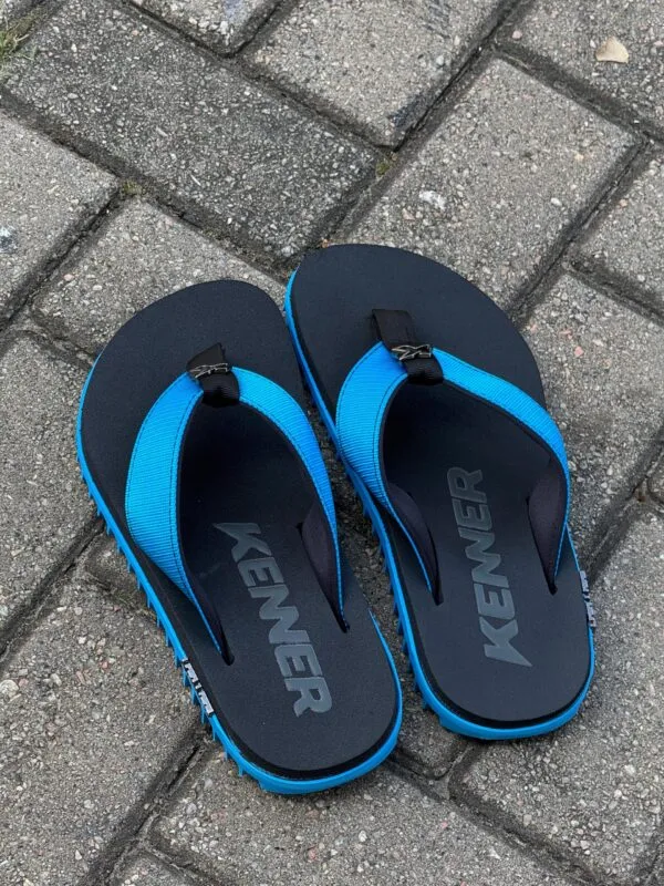 Chinelo Kenner Kivah Preto Azul - Imagem 3
