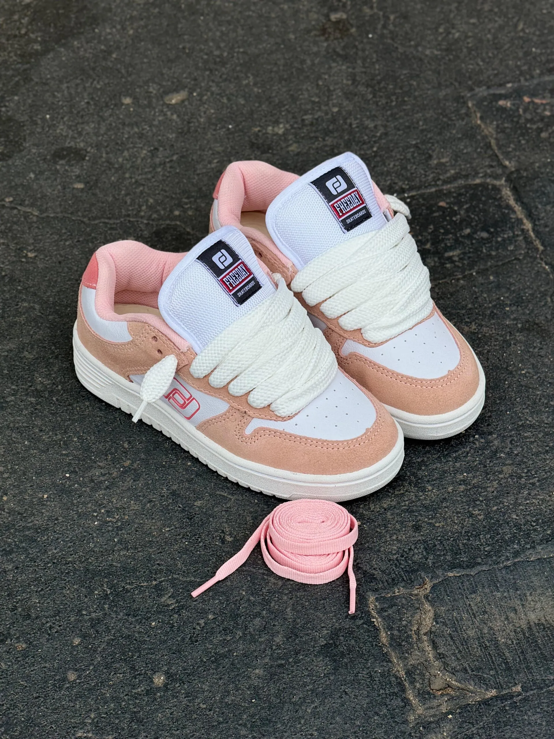 TÊNIS FREEDAY GRANDIR OX ROSA BRANCO - Imagem 3