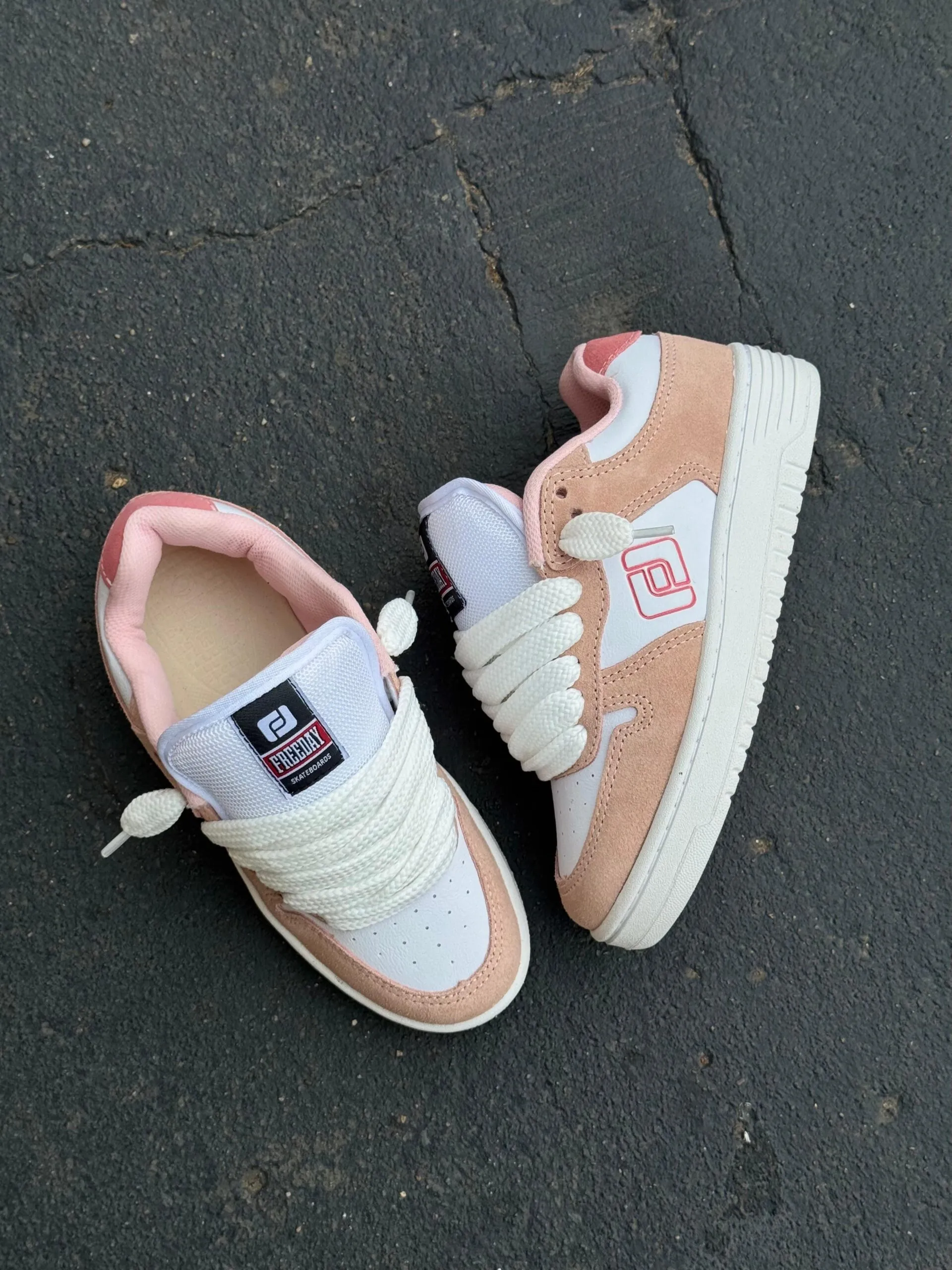 TÊNIS FREEDAY GRANDIR OX ROSA BRANCO - Imagem 5