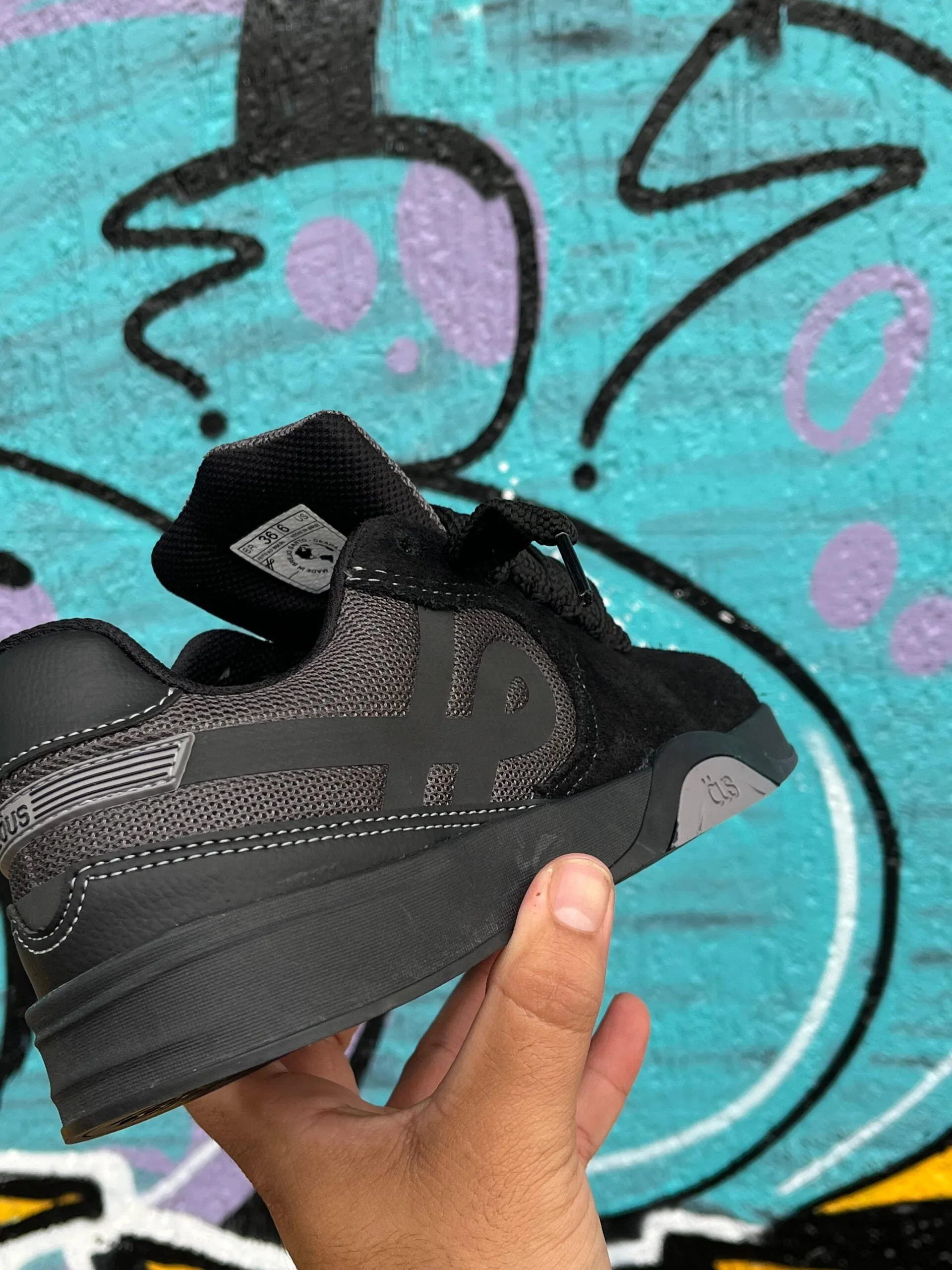 Tênis ÖUS Imigrante Serie X Preto Cinza Reflex - Imagem 8