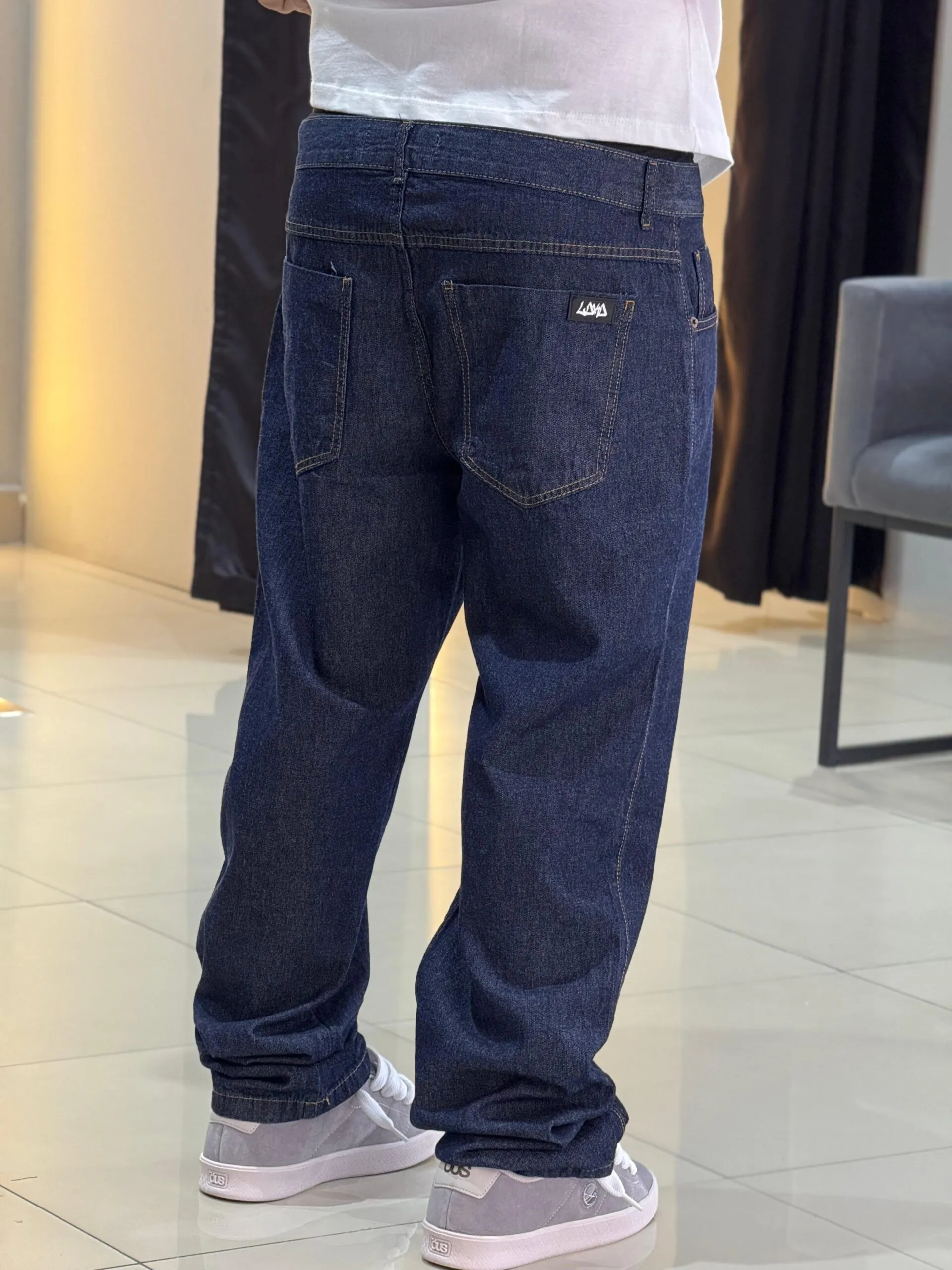 Calça Tradicional Loko Jeans Escuro - Imagem 4