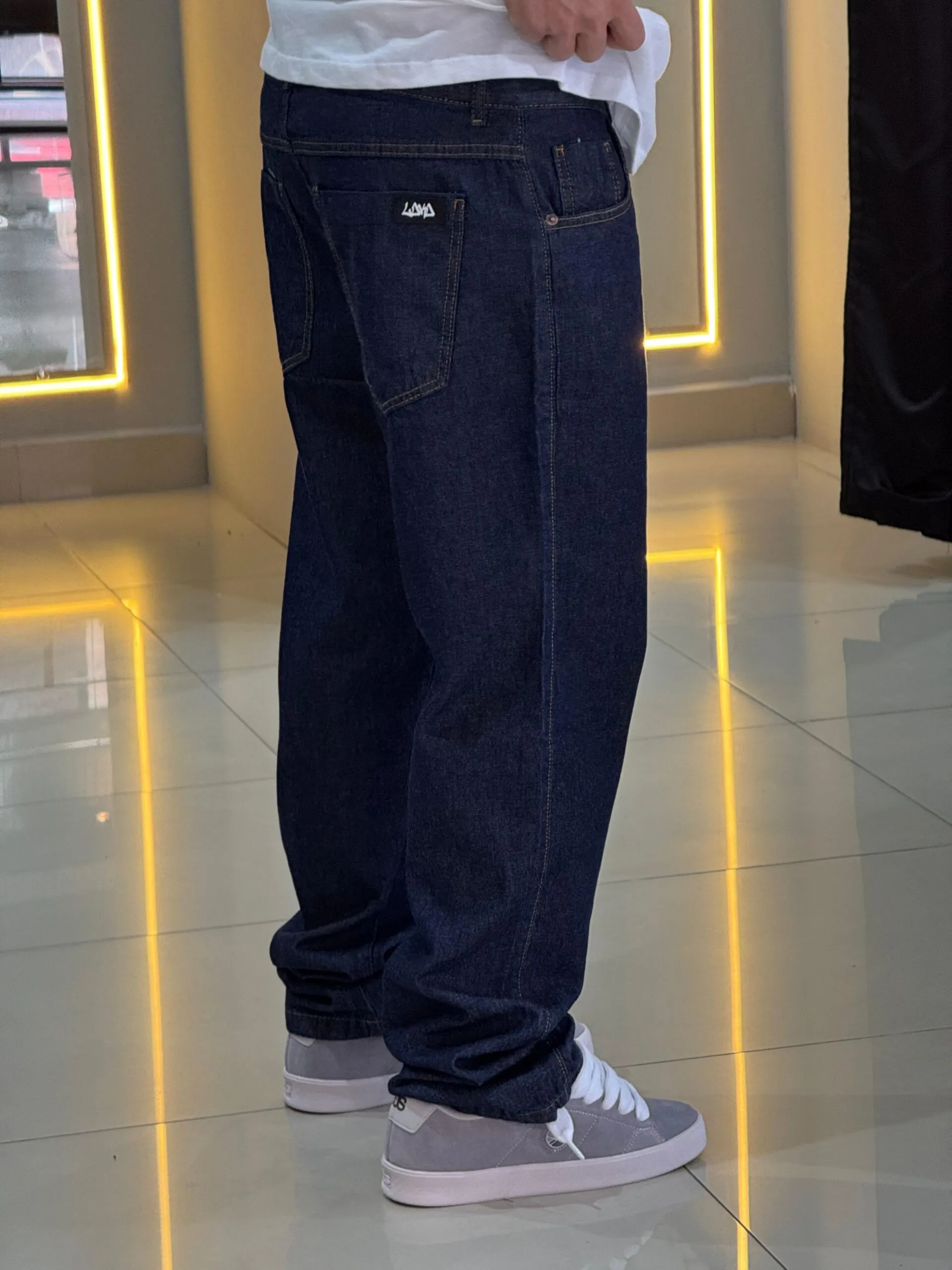 Calça Tradicional Loko Jeans Escuro