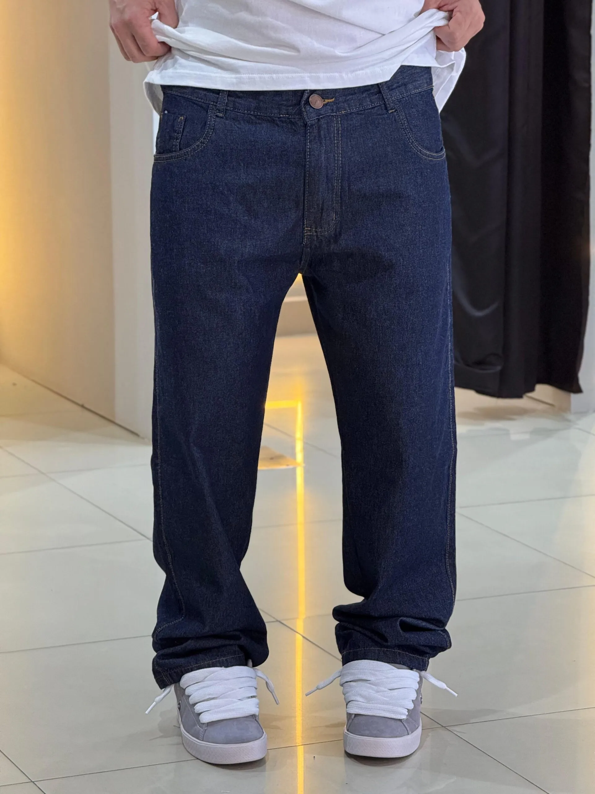 Calça Tradicional Loko Jeans Escuro - Imagem 2