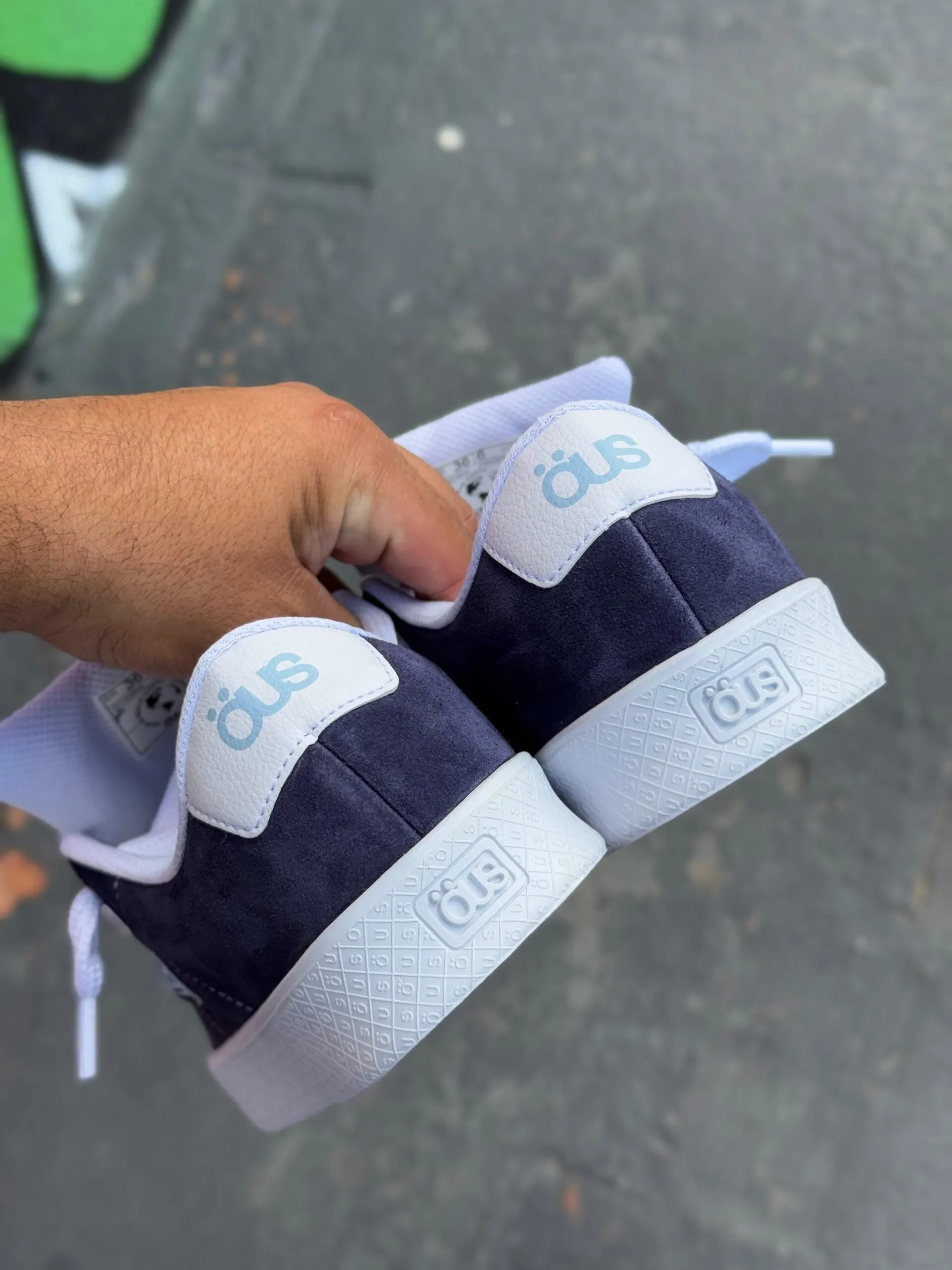 Tênis ÖUS Dots Azul Esc Branco Essencial - Imagem 8