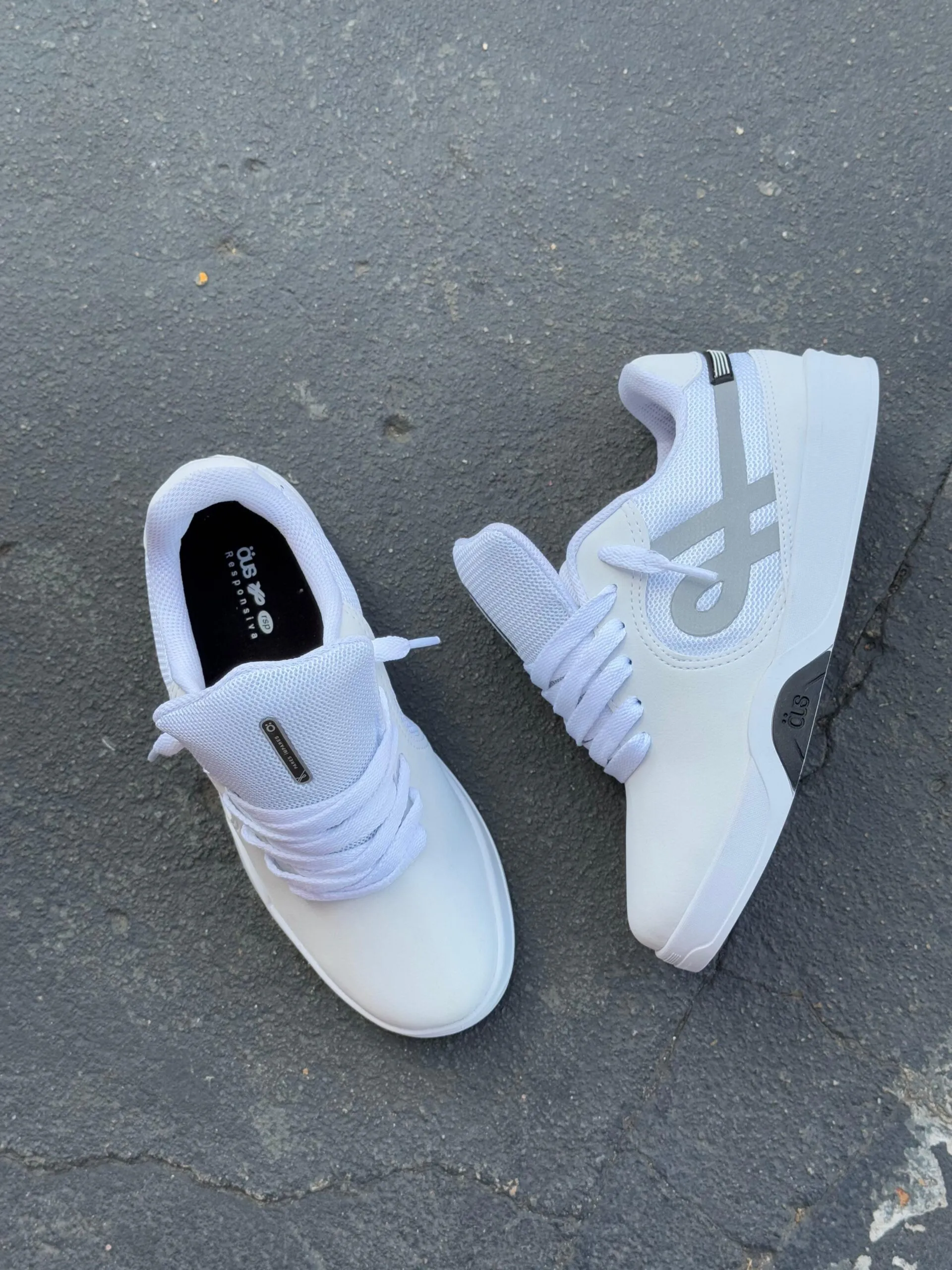 Tênis ÖUS Couro Imigrante Bco Reflex Preto - Imagem 5