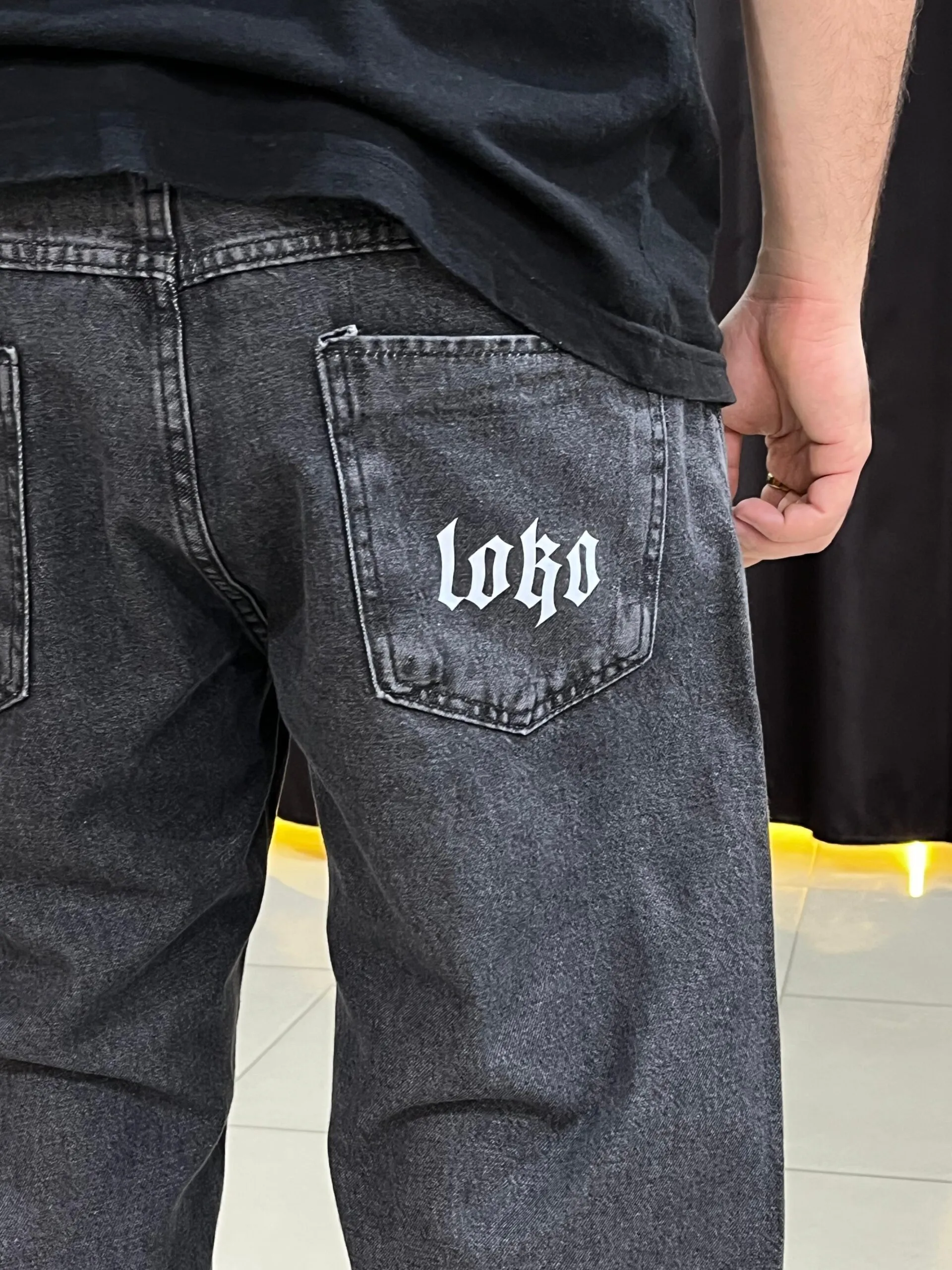 Calça Balão Loko Jeans Estonado - Imagem 3