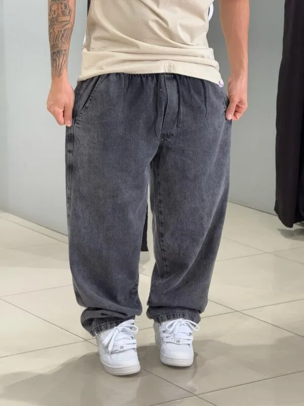 Calça Baggy Loko Jeans Estonado - Imagem 4