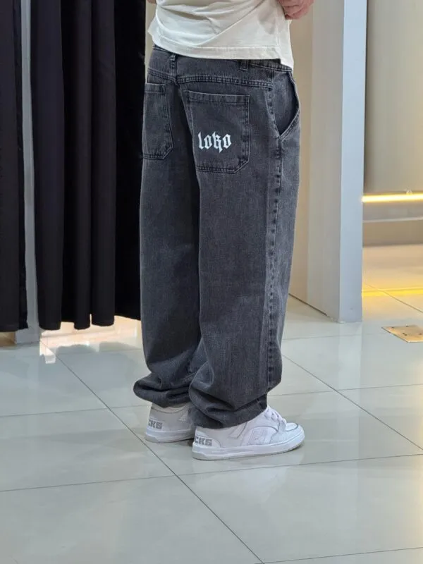 Calça Baggy Balão Jeans Estonado Loko - Imagem 5