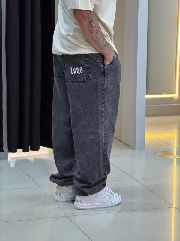 Calça Baggy Balão Jeans Estonado Loko - Imagem 4