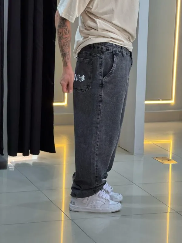 Calça Baggy Balão Jeans Estonado Loko - Imagem 3
