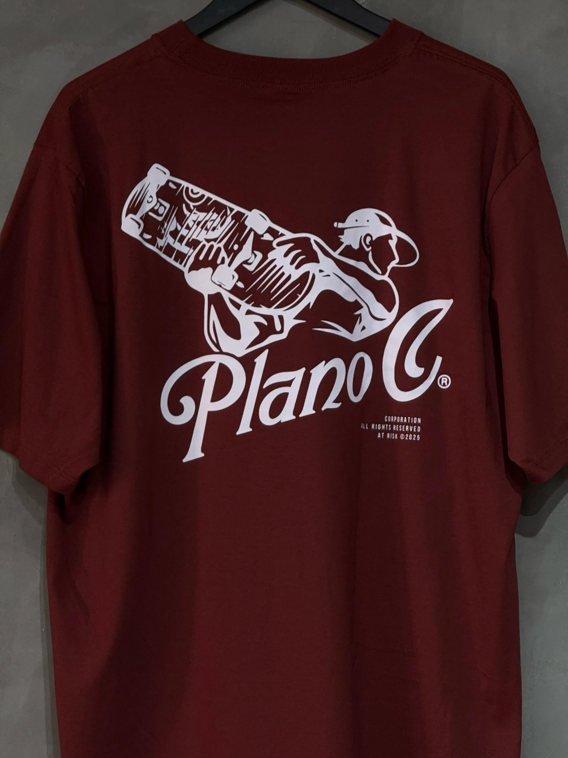 Camiseta Plano C. Skate Attack Barn Red - Imagem 4
