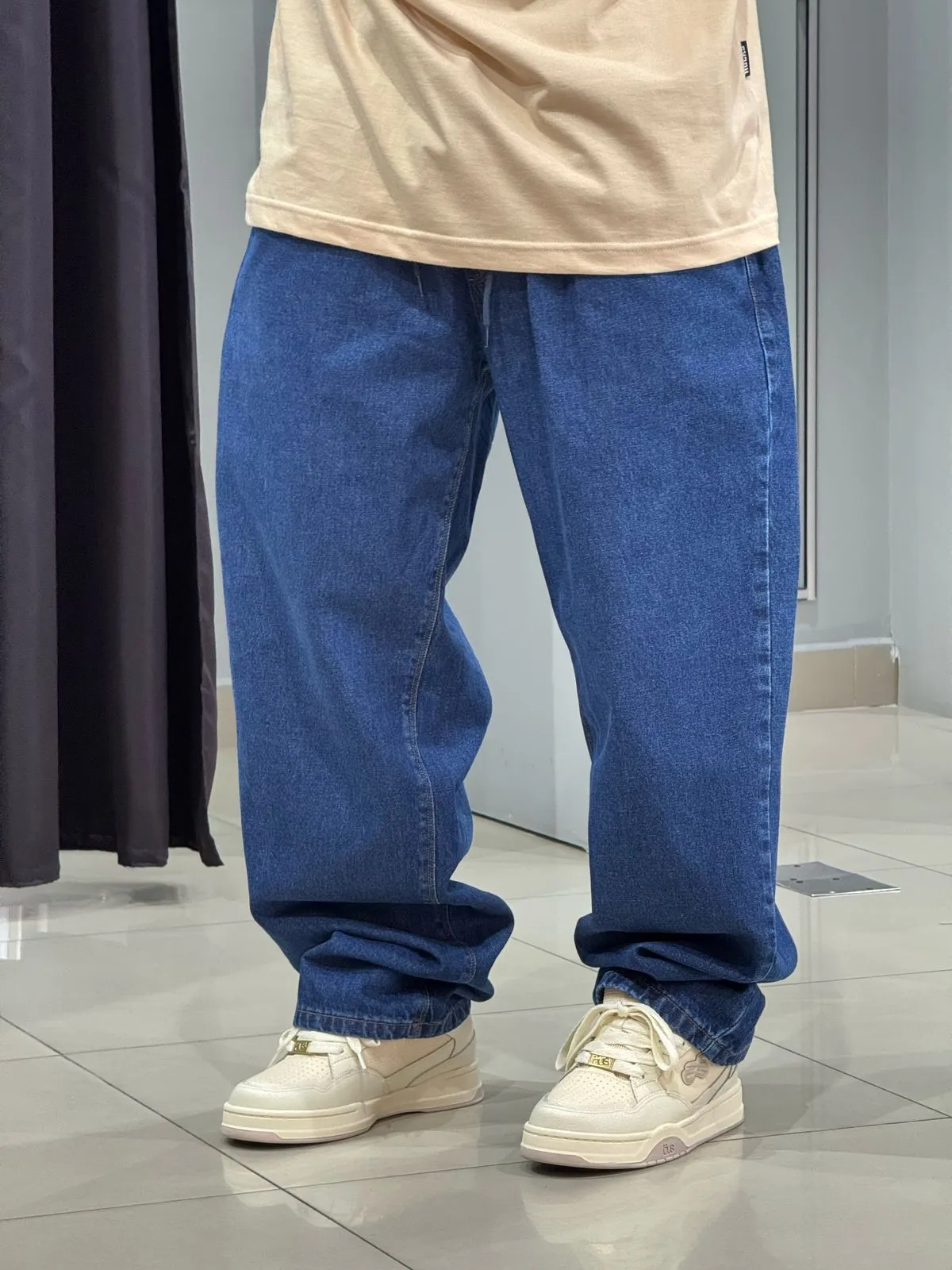 Calça Jeans Escuro Hocks Baggy - Imagem 2