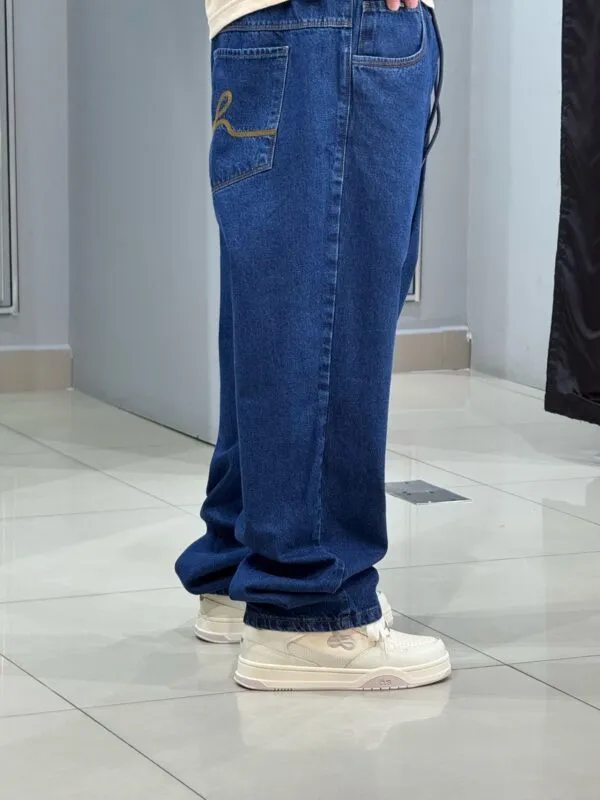 Calça Jeans Escuro Hocks Baggy - Imagem 5