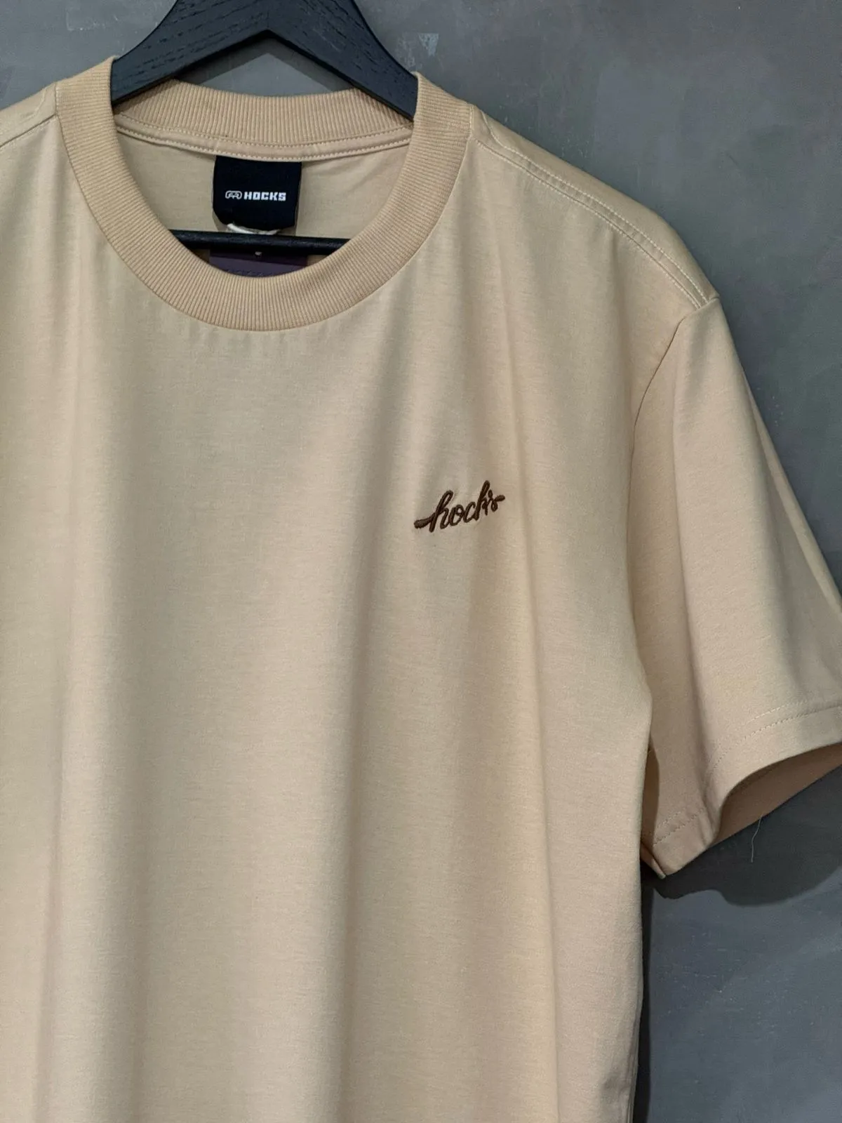 Camiseta Hocks Malha Classic Bege - Imagem 3