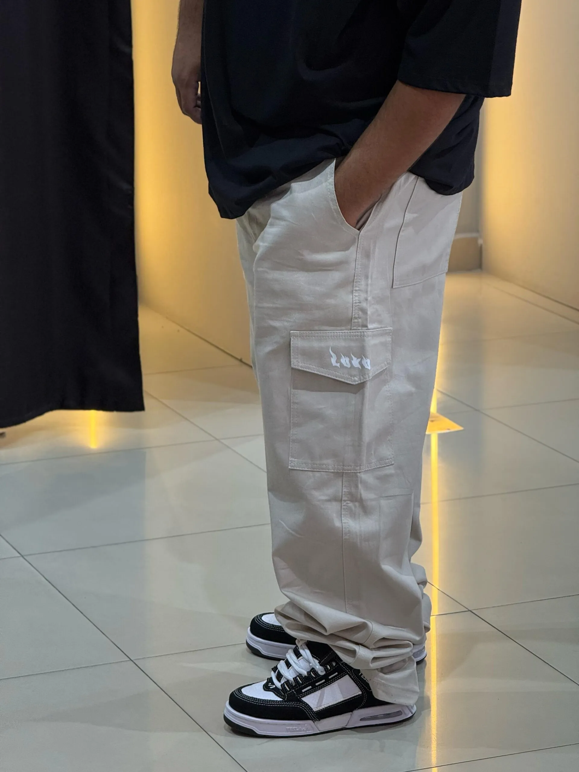 Calça Cargo Plus Size Loko Areia - Imagem 2