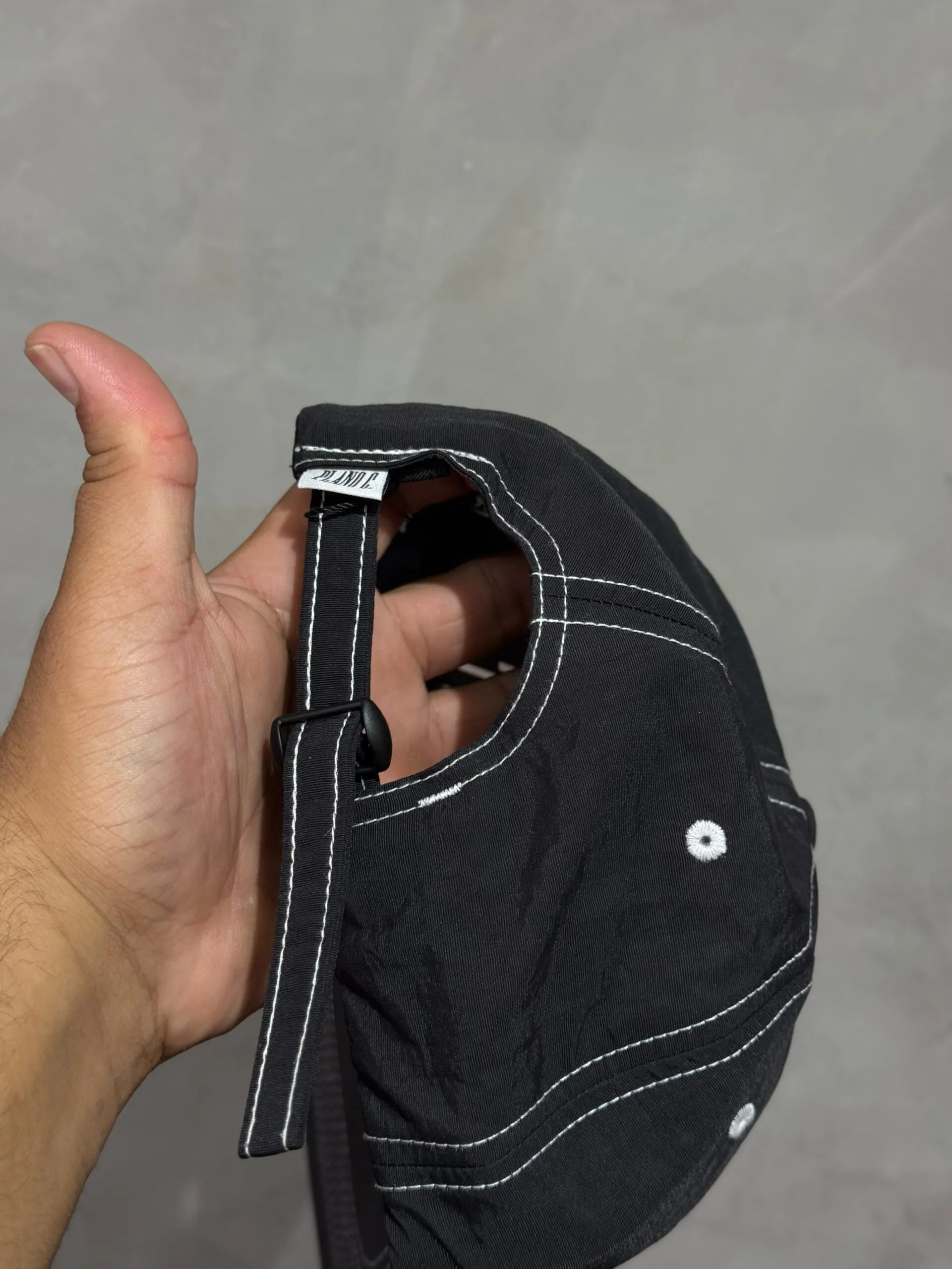 Boné Six Panel Plano C. Hat PC Preto - Imagem 3