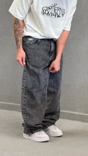 Calça Baggy Jeans Estonado Vintage Loko