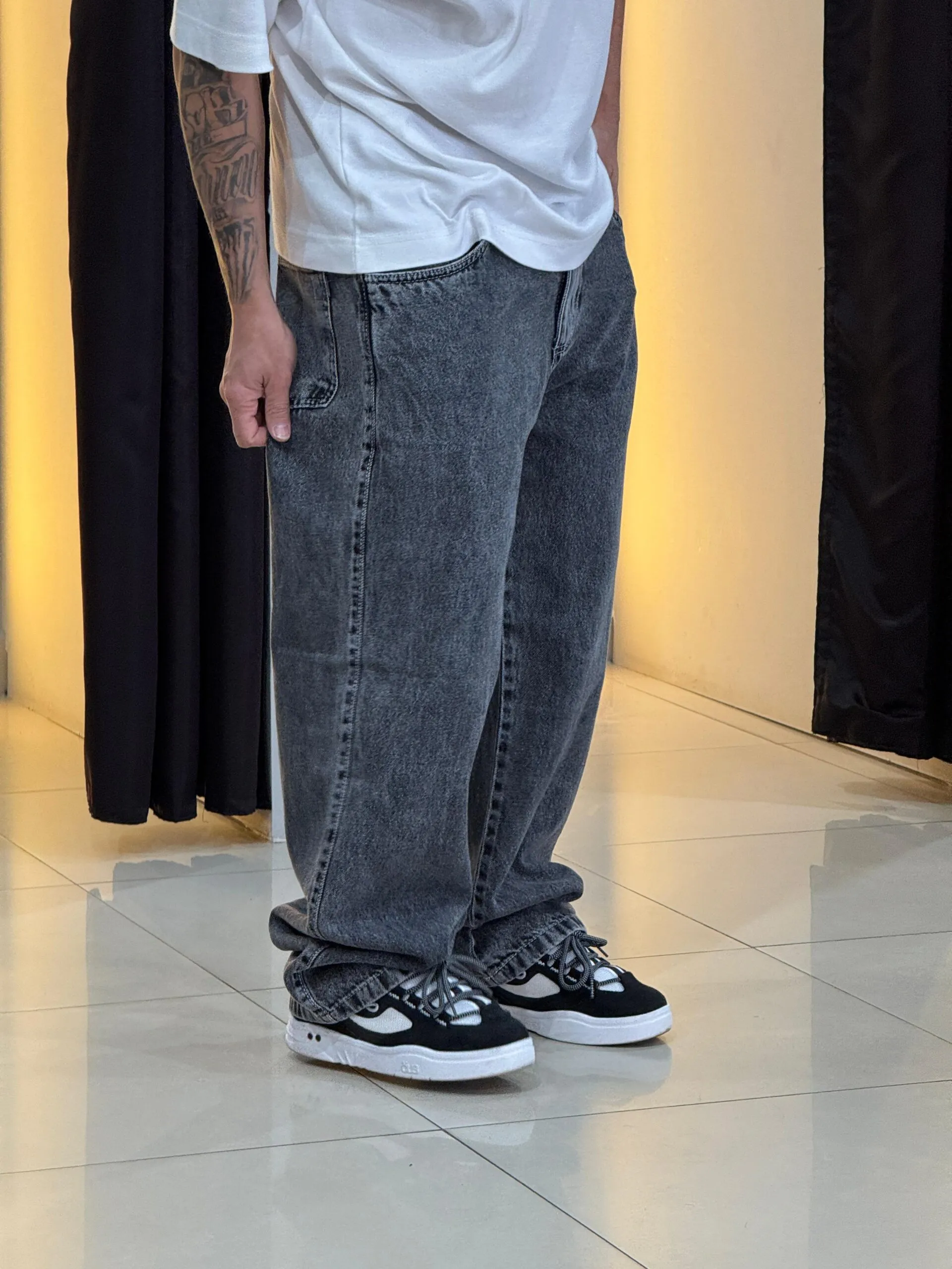 Calça Baggy Jeans Estonado Vintage Loko - Imagem 6