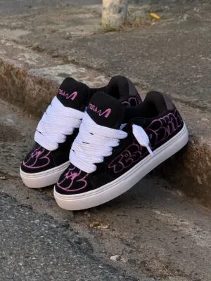 Tênis Tesla Hertz Black White Purple