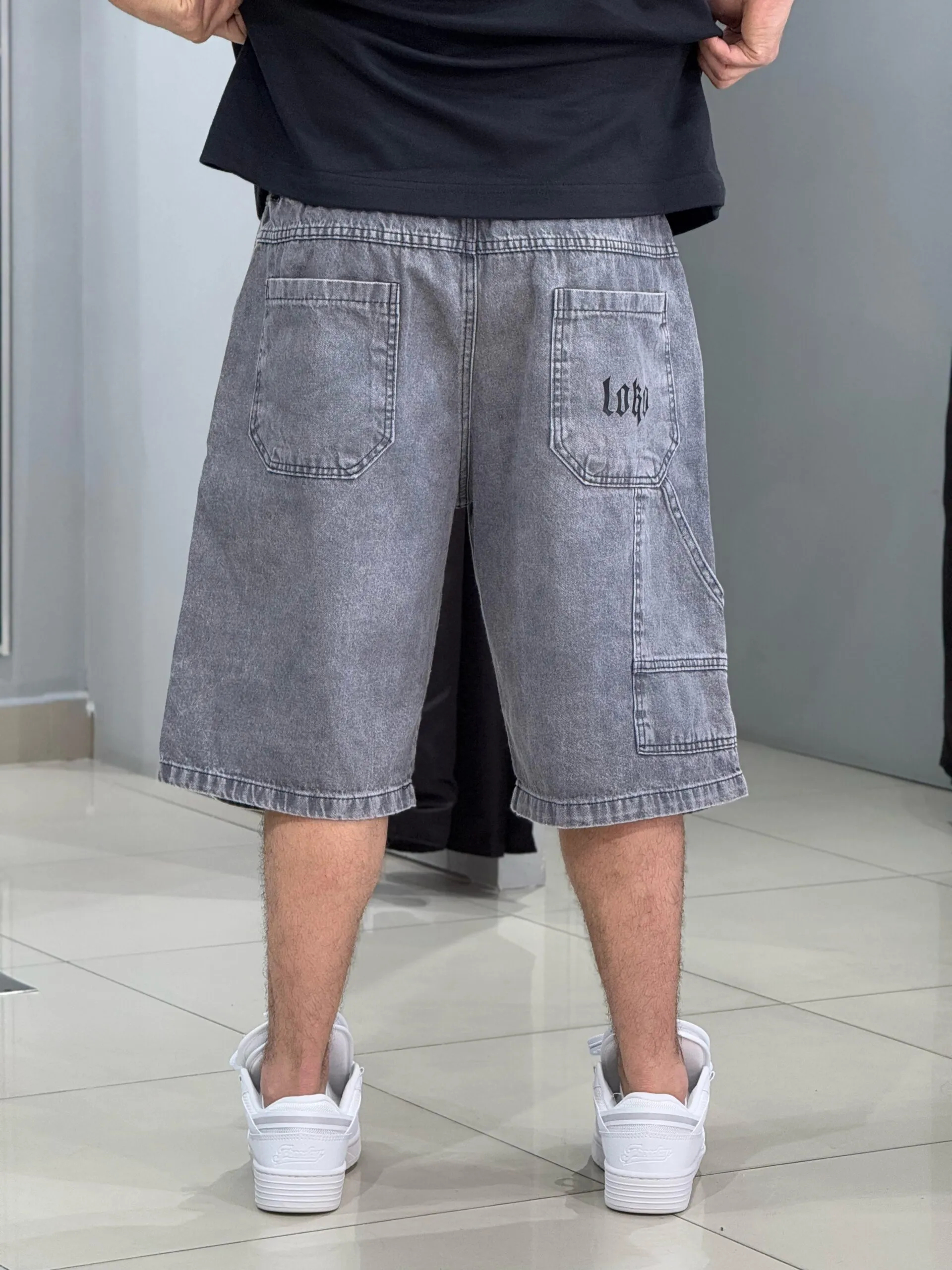 Bermuda Carpinteiro Jorts Loko Estonado Claro - Imagem 2