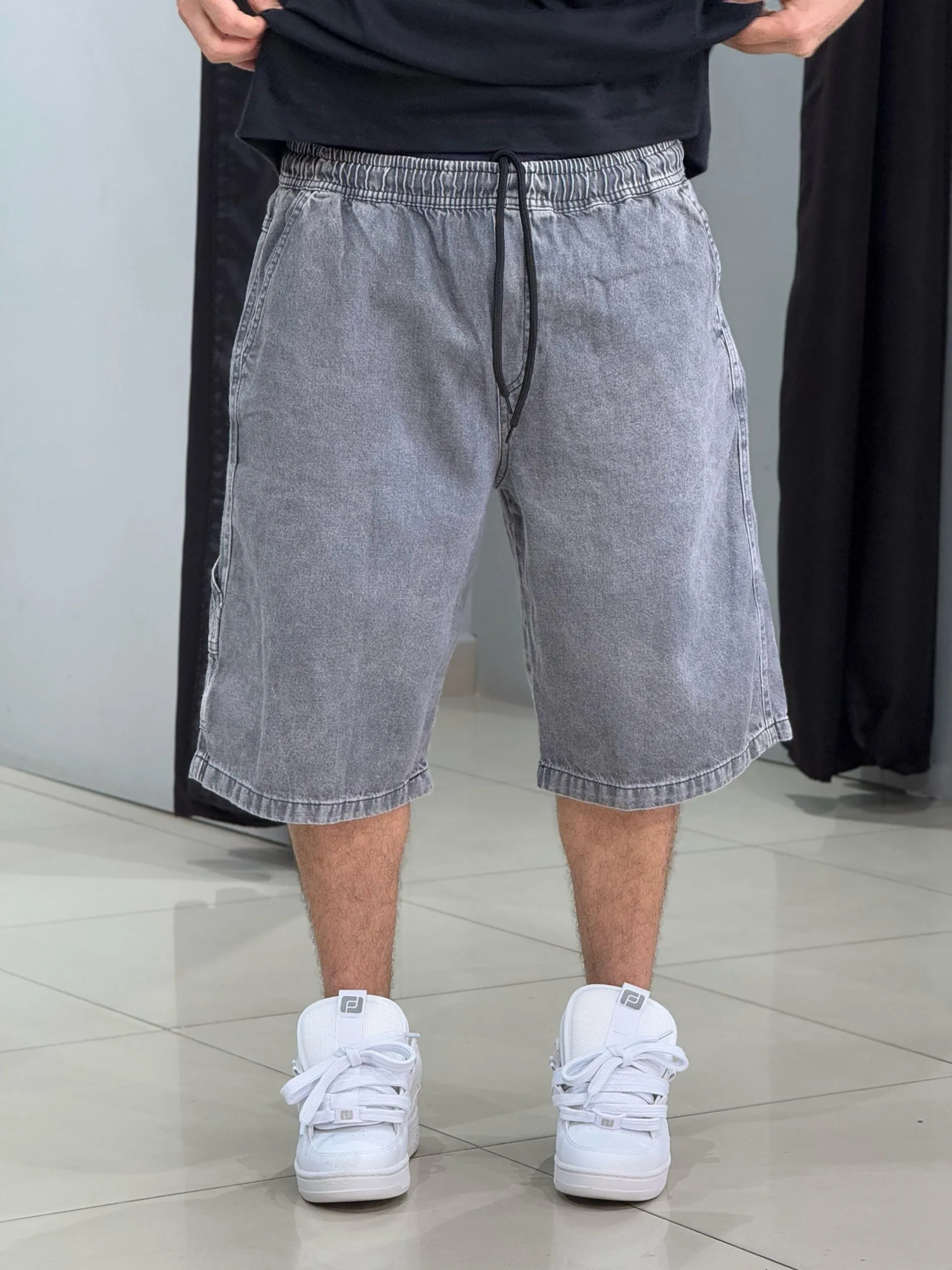 Bermuda Carpinteiro Jorts Loko Estonado Claro - Imagem 5