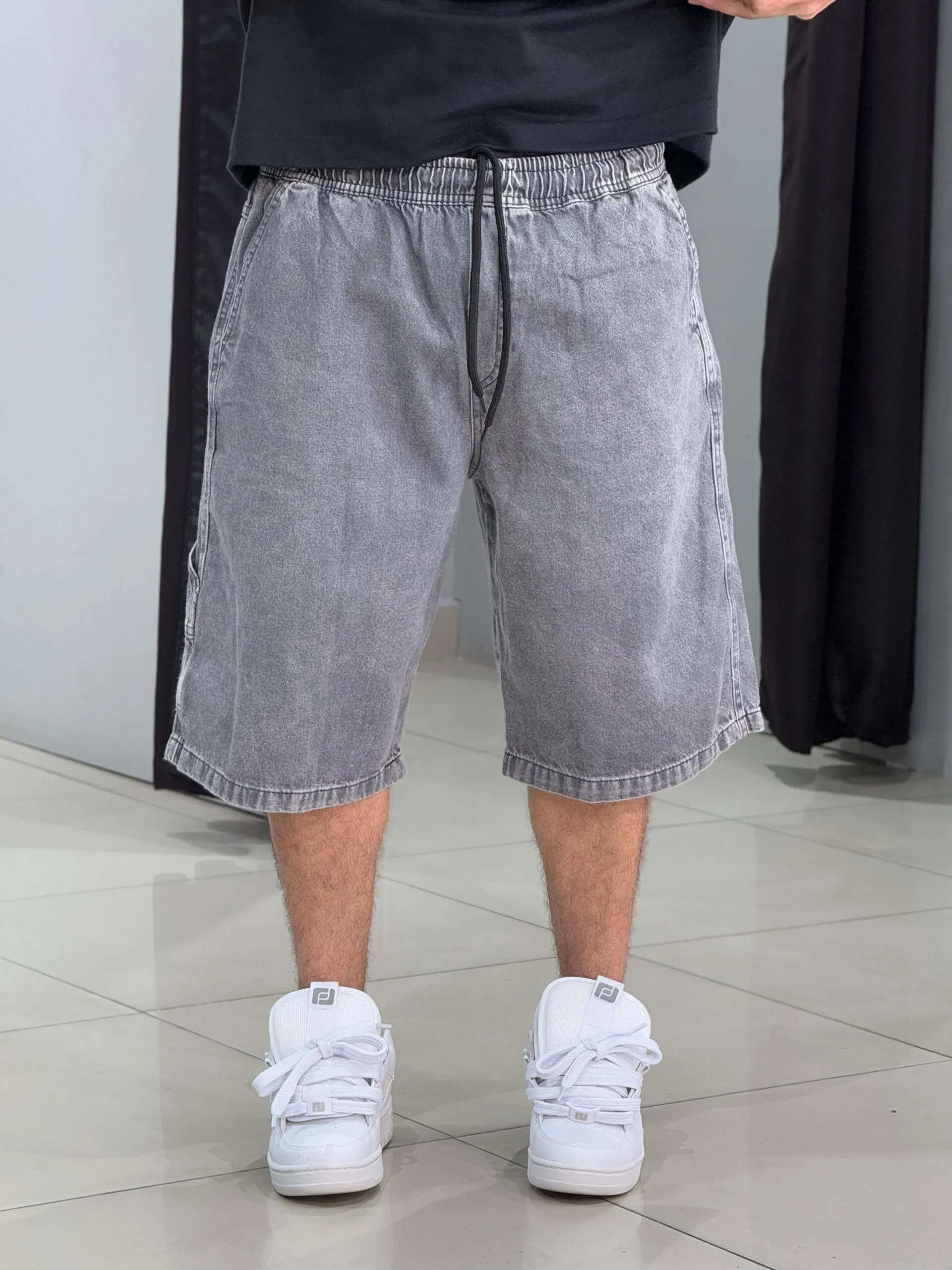 Bermuda Carpinteiro Jorts Loko Estonado Claro - Imagem 7