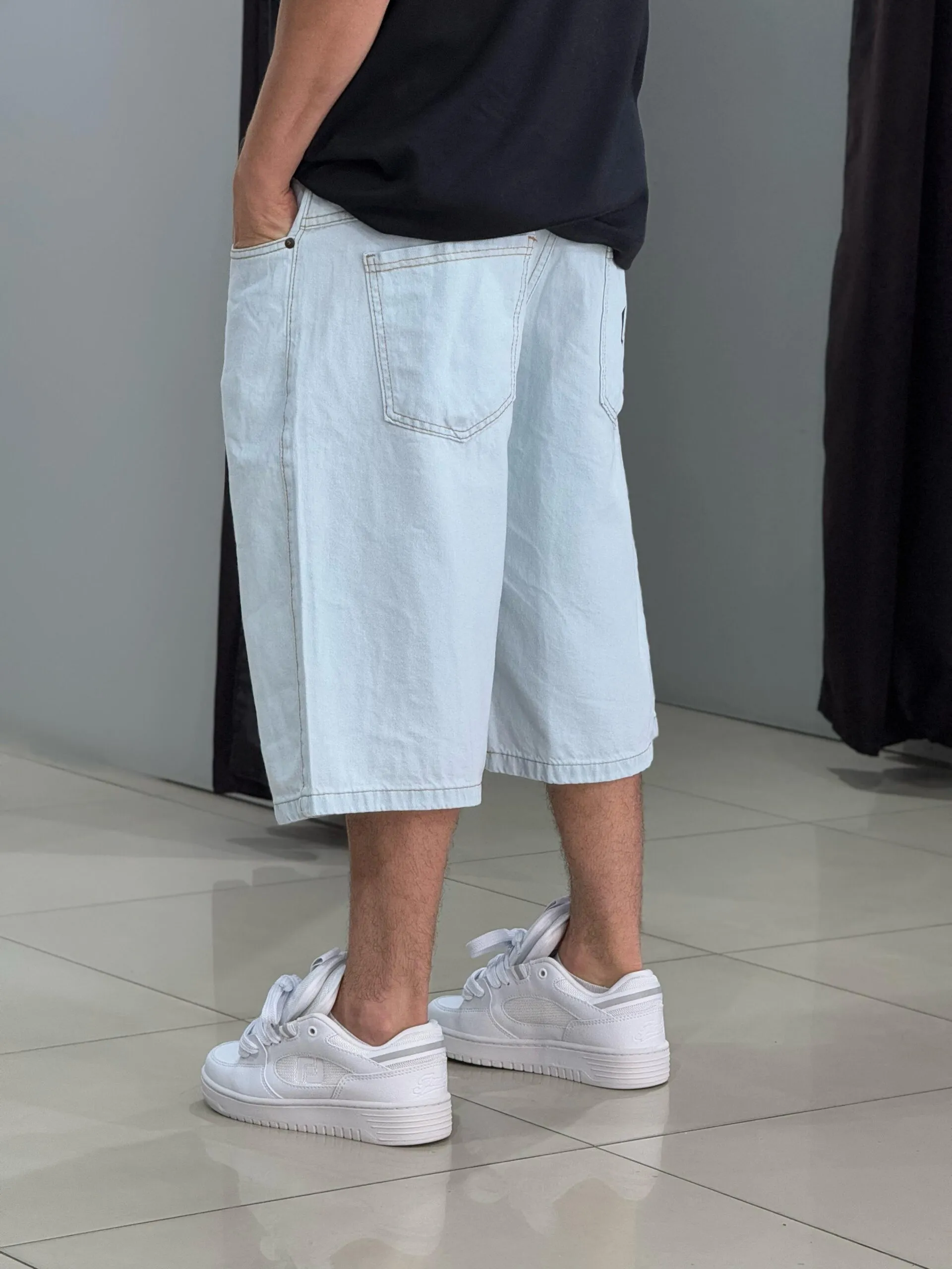 Bermuda Balão Jords Loko Jeans Claro - Imagem 5