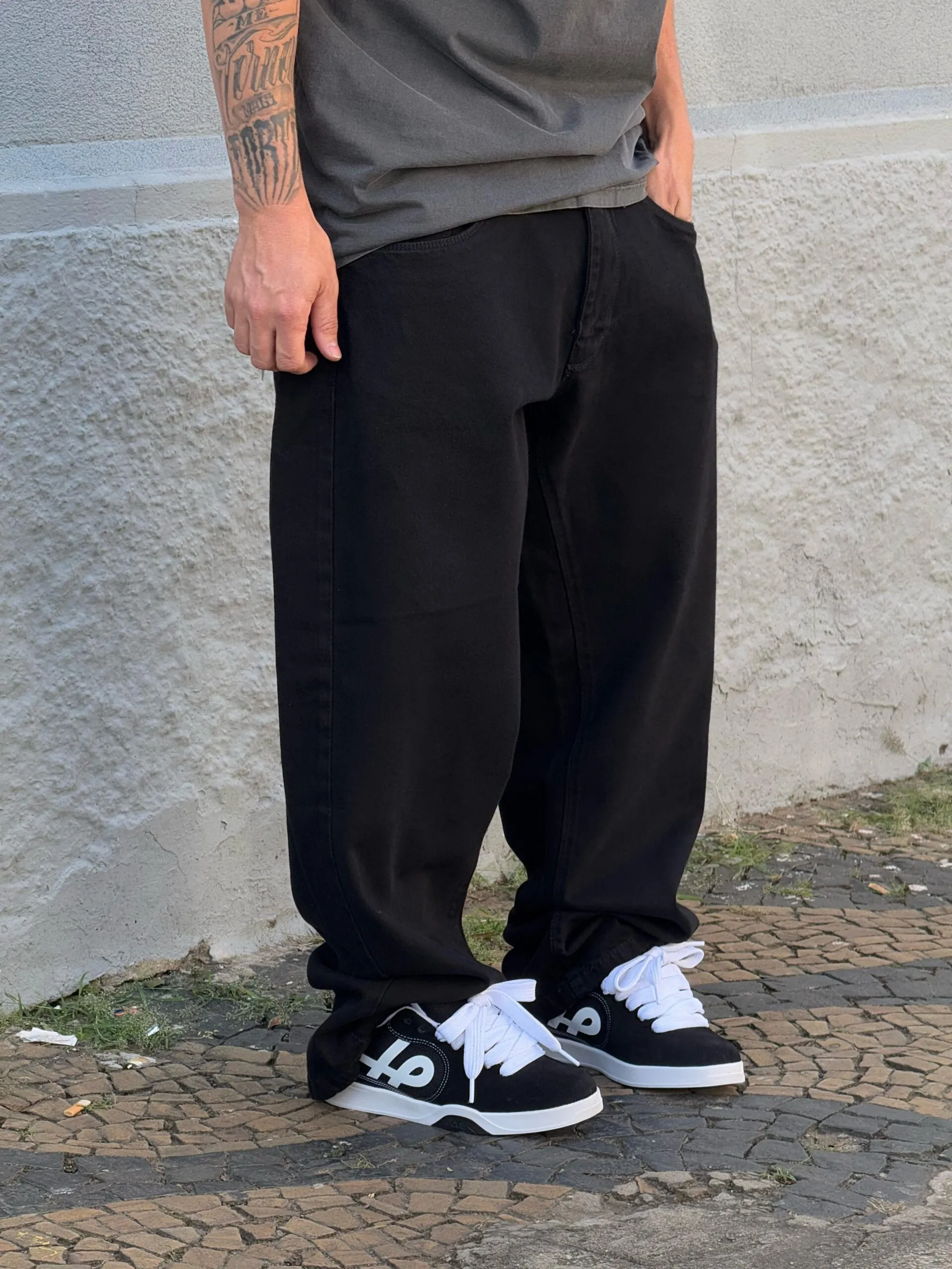 Calça Alive Jeans Baggy Preto - Imagem 2