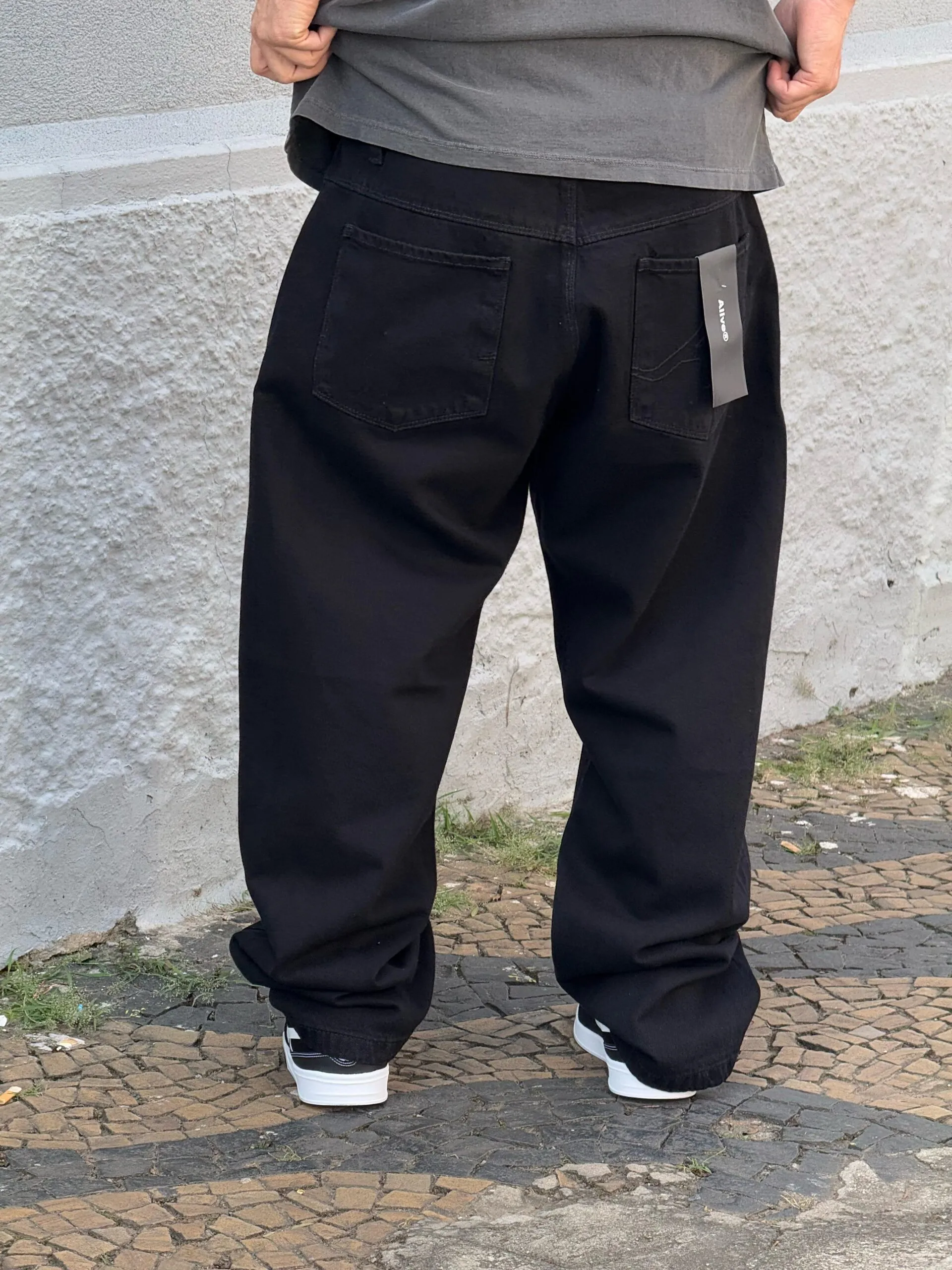 Calça Alive Jeans Baggy Preto - Imagem 6